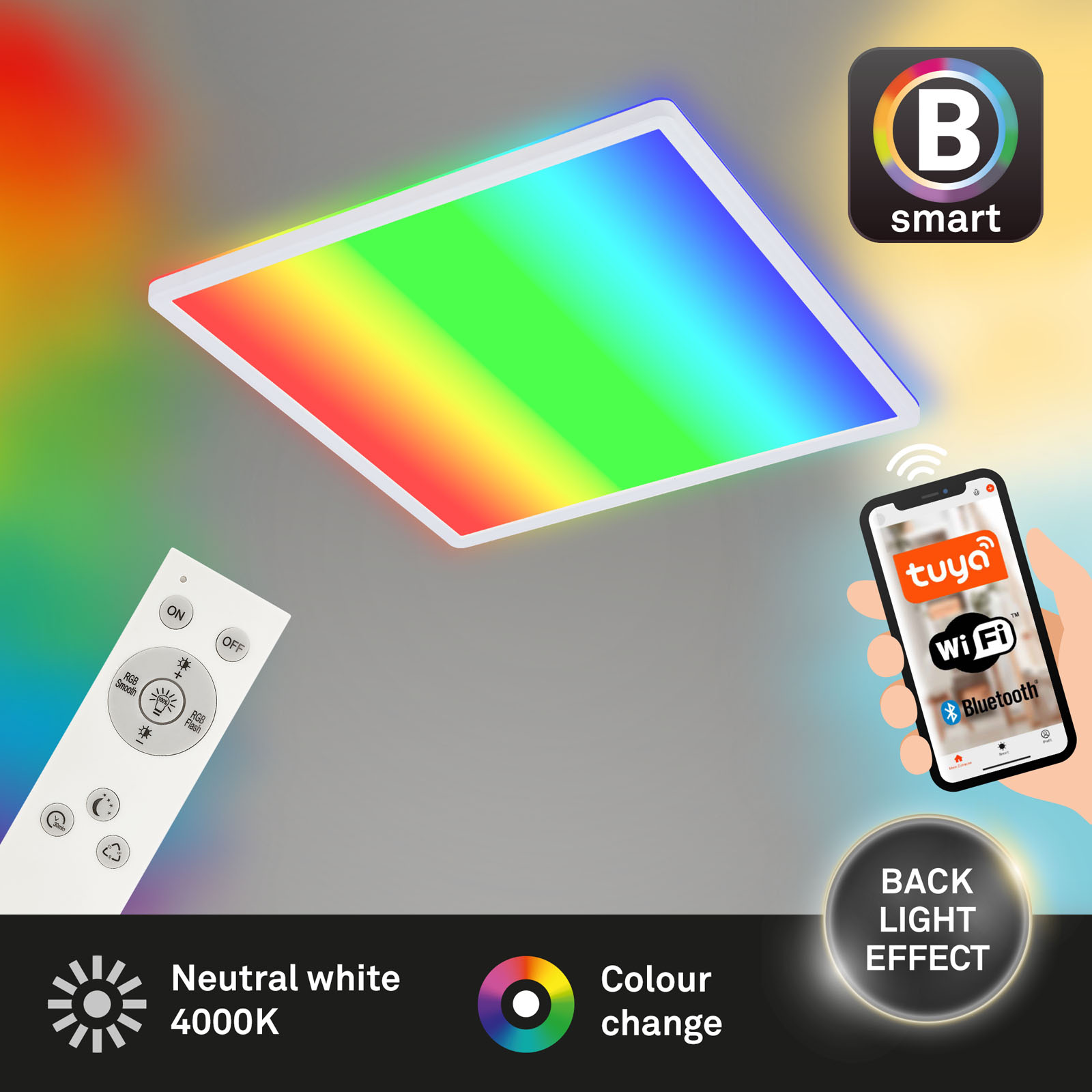 B smart RGB/W-LED Panel weiß