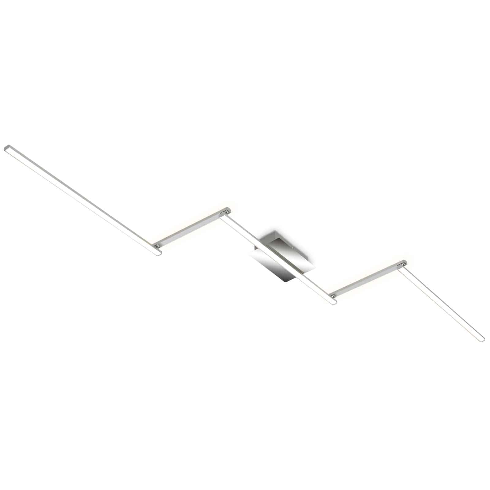 LED Deckenleuchte, 227,2 cm, W, 24 Alu-Chrom