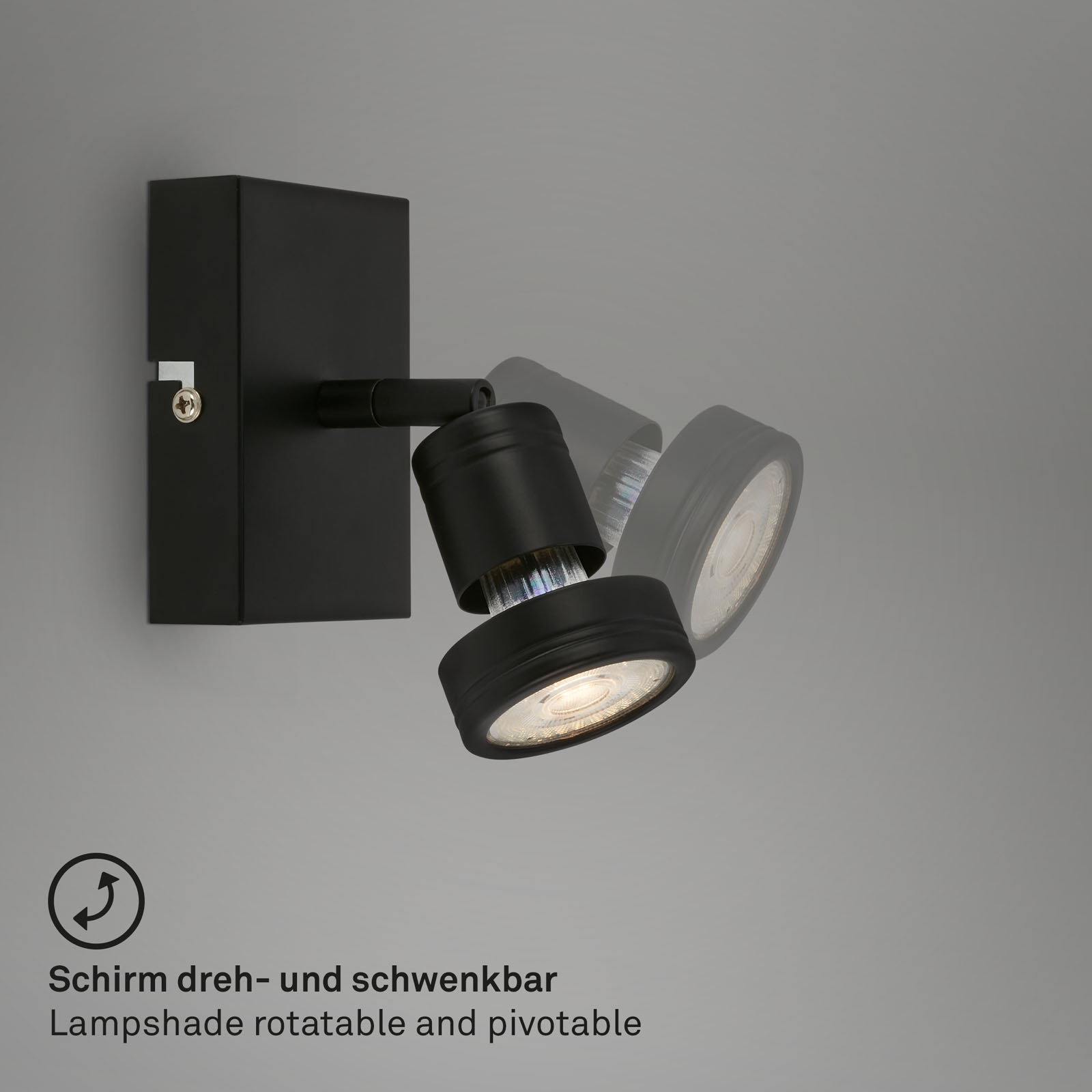 LED Spotleuchte schwarz 1xLED GU10 Funktion1