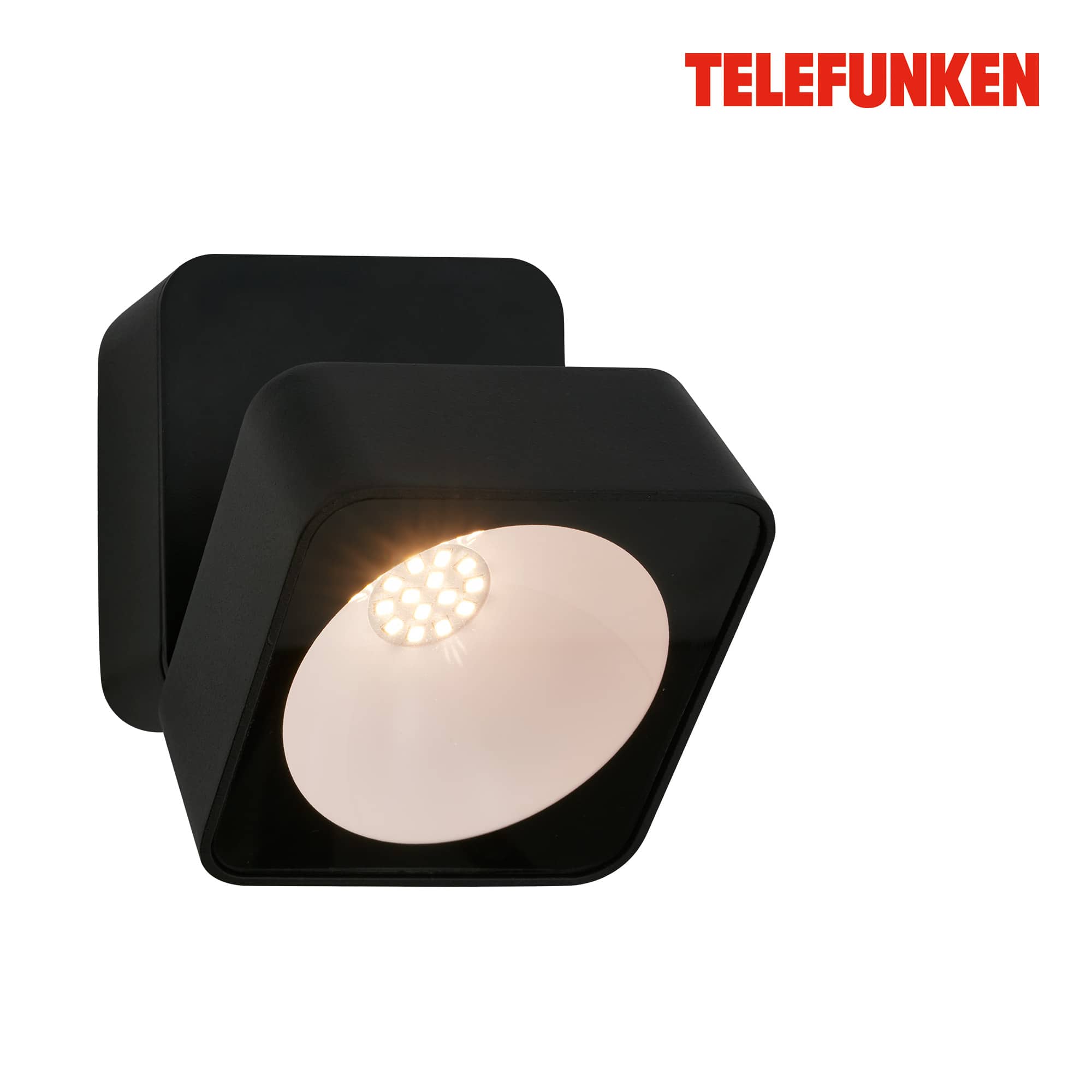 Lampada da parete Telefunken LED, protezione dagli spruzzi d'acqua, On/Off tramite interruttore a parete