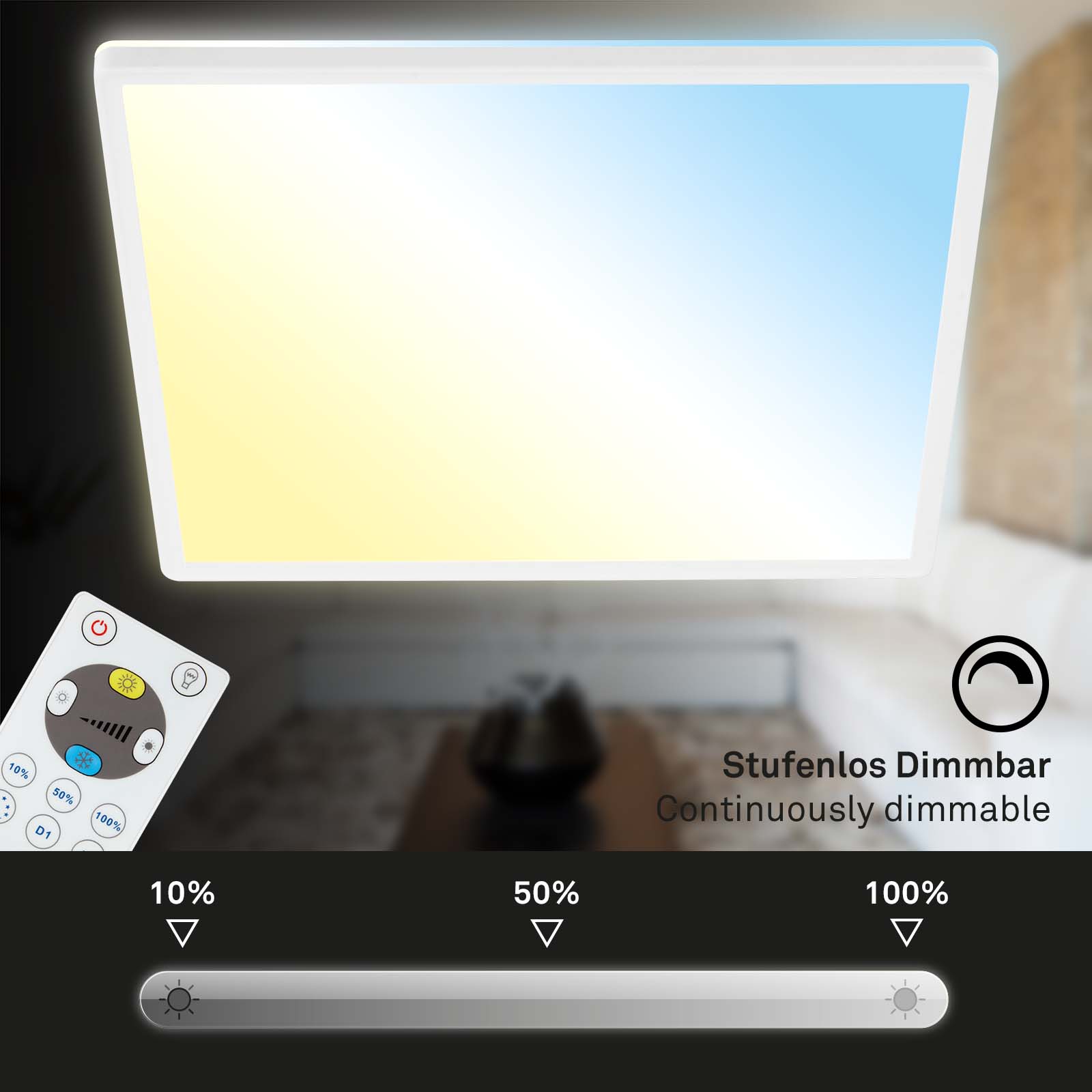 CCT LED Panel Ultraflach weiß Dimmfunktion