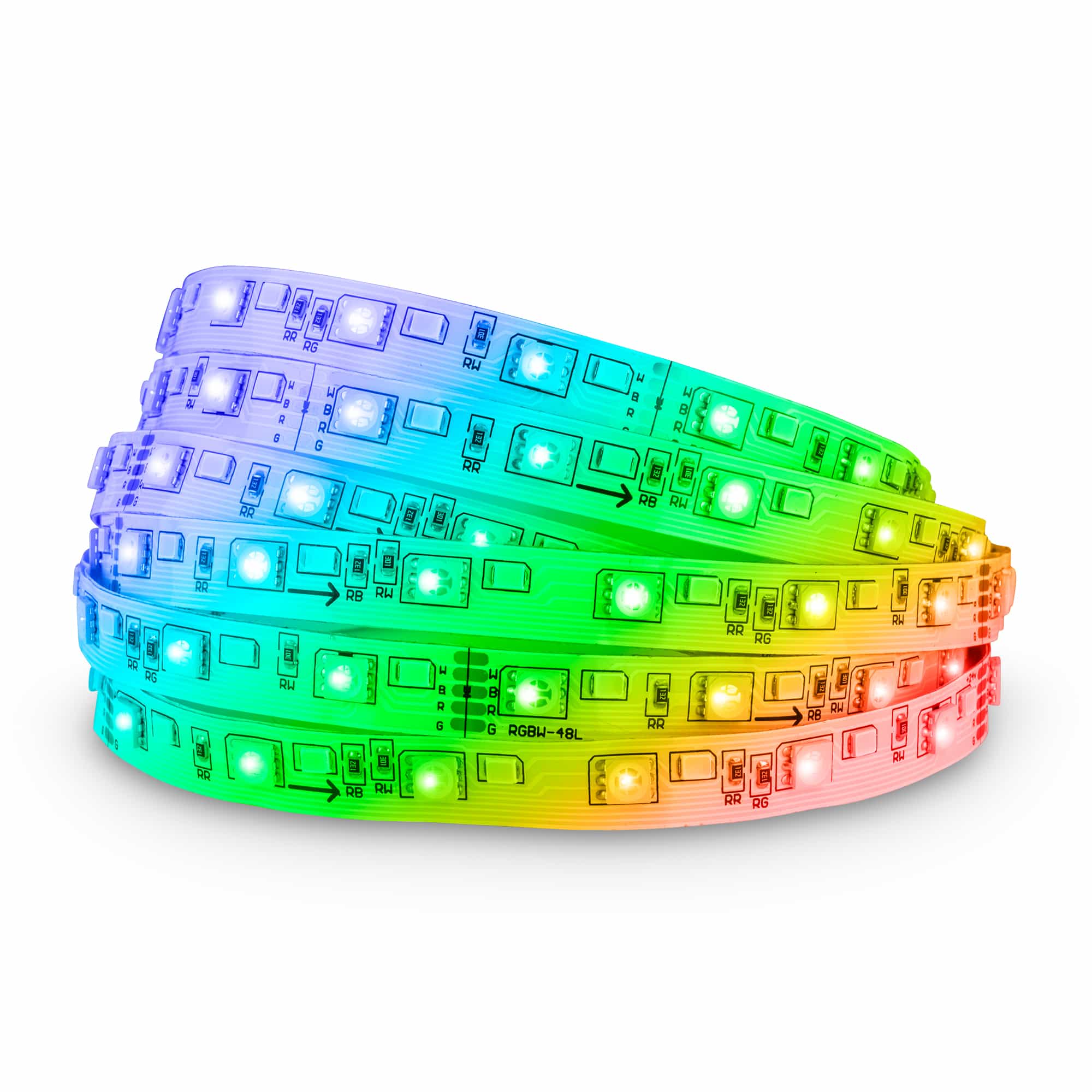 Briloner LED Strip 5m, Fernbedienung, RGB Farbmodi, Dimmbar, Weiß