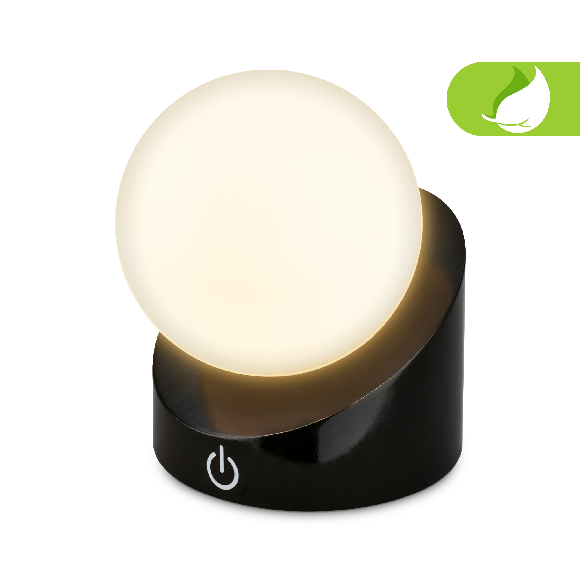 Briloner Sora Mini LED tafellamp snoerloos IP54, dimbaar, touch, zwart