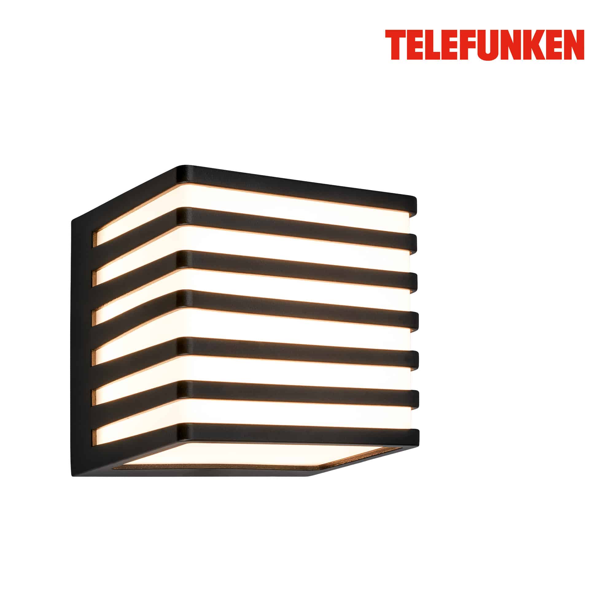Telefunken LED wall lamp, splash and dust protection, On/Off