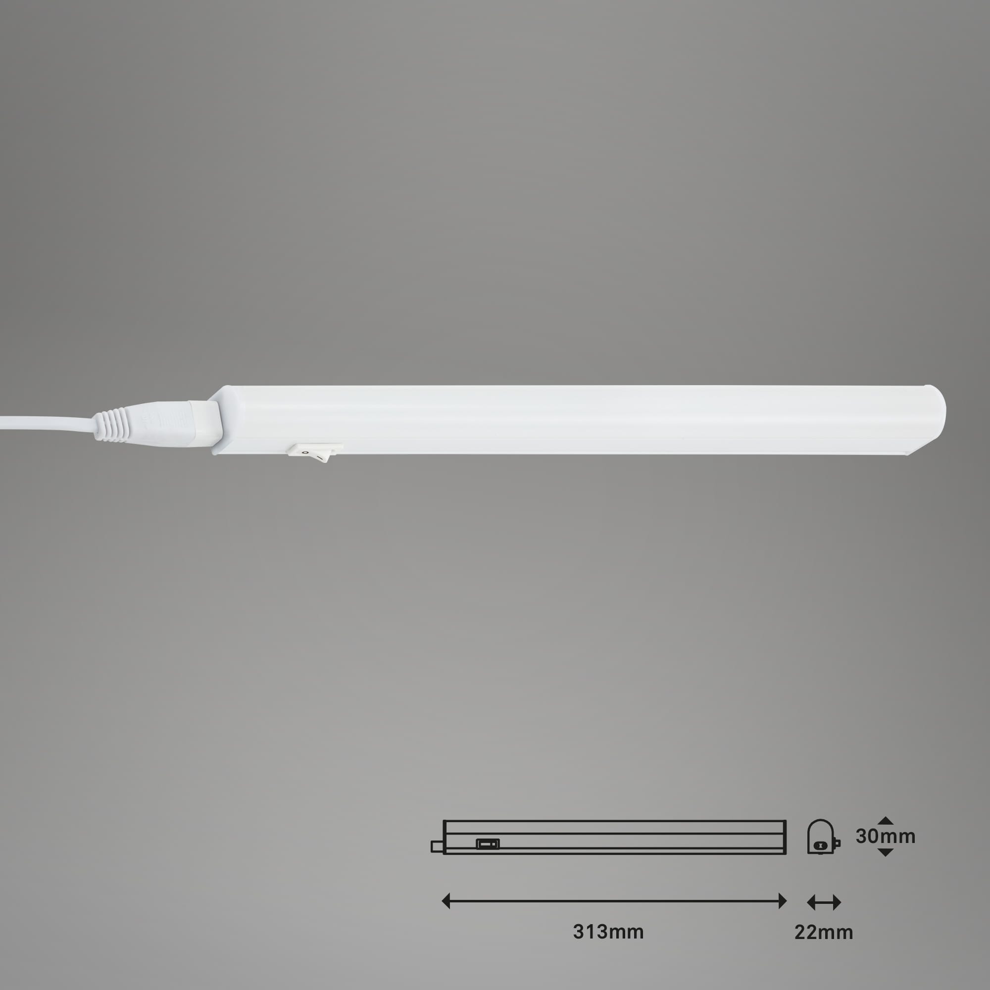 LED Unterbauleuchte weiß LED-Platine Maßzeichnung