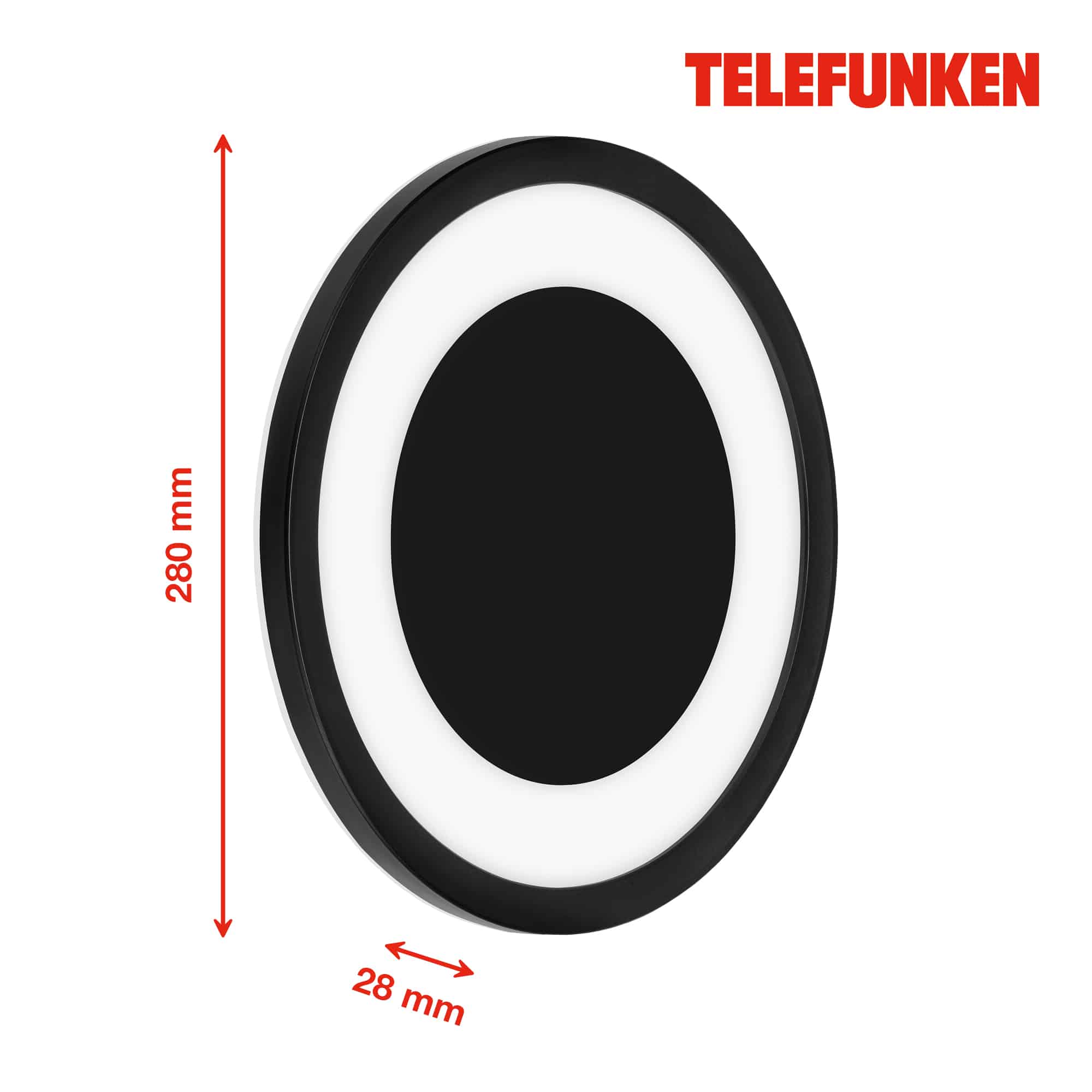 TELEFUNKEN LED Außenwandleuchte Schwarz