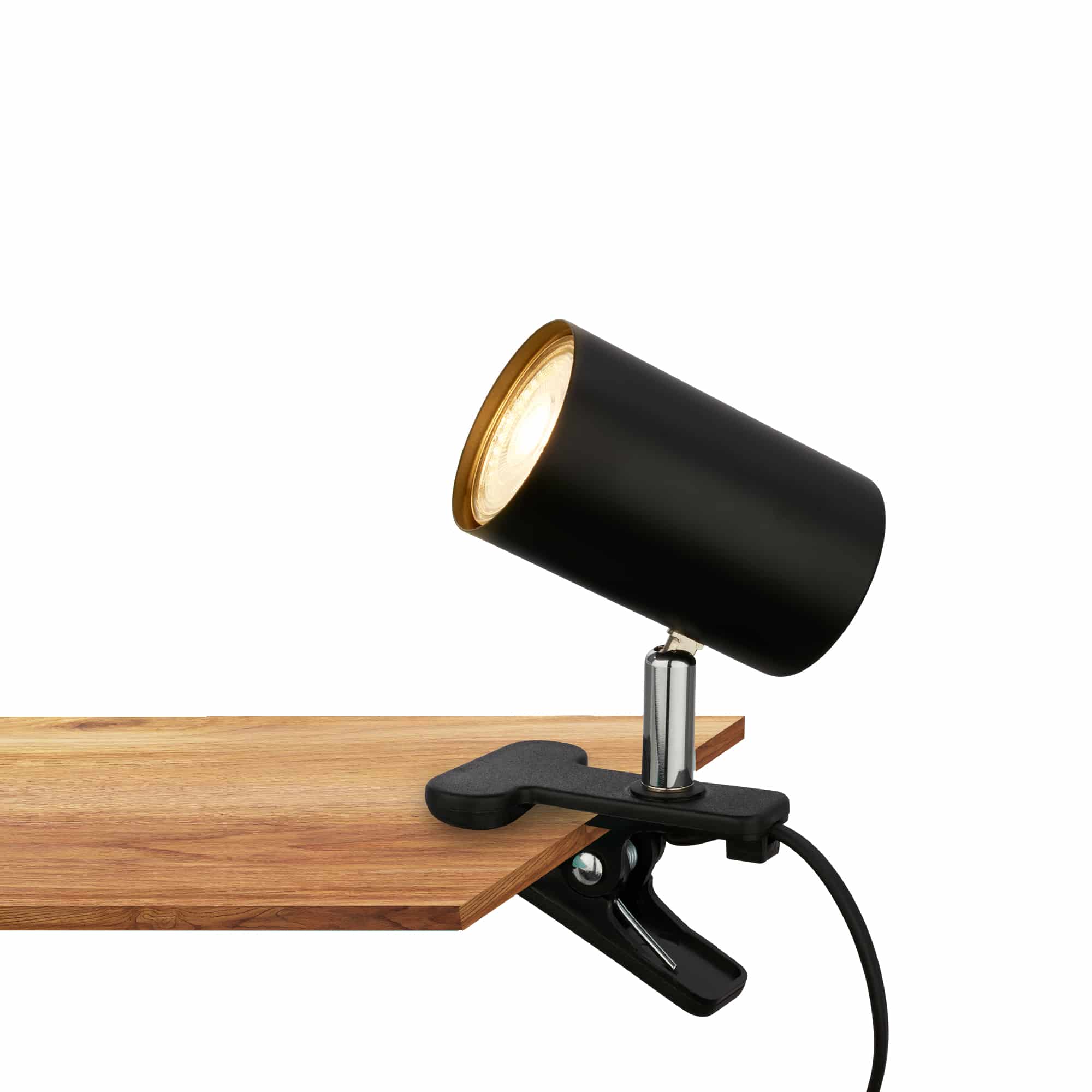 Briloner Klem desk lamp, swivelling, clampable, black