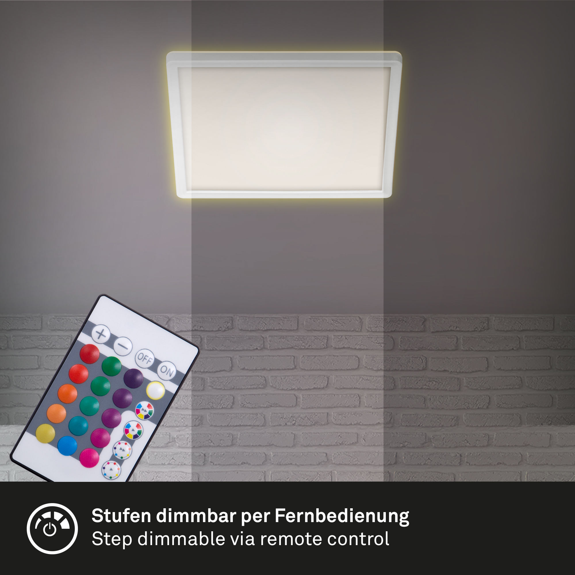 LED Panel RGB Ultraflach weiß Dimmfunktion