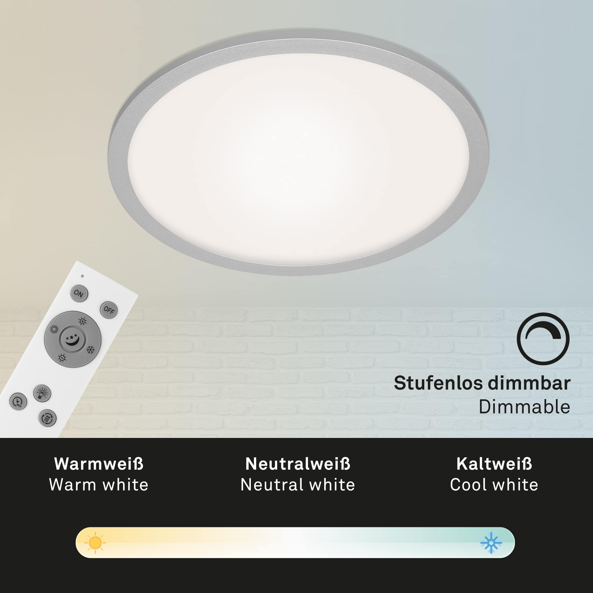 Dimmbar, Panel, Nachtlicht, LED Farbtemperatursteuerung