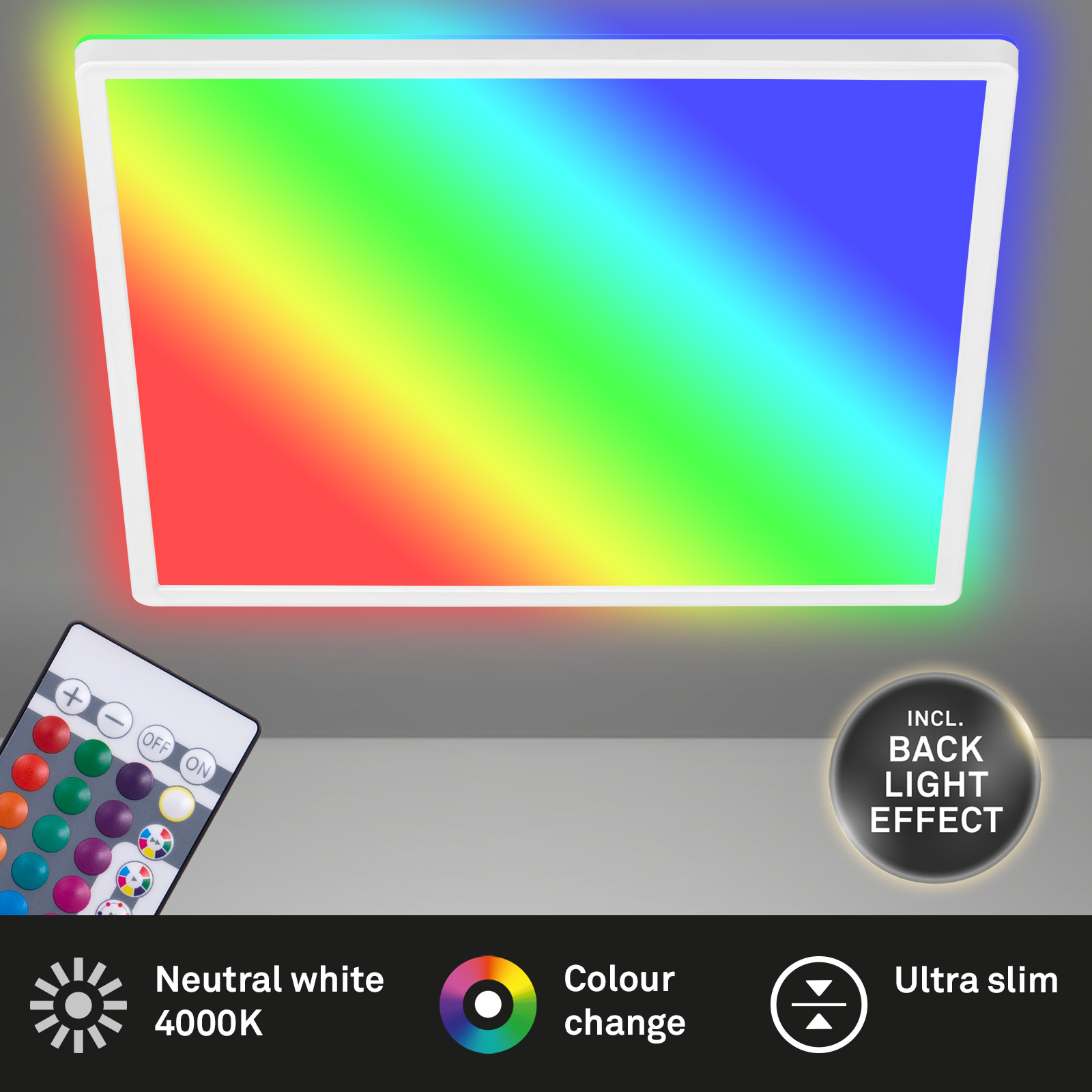 LED Panel RGB Ultraflach weiß Titelbild