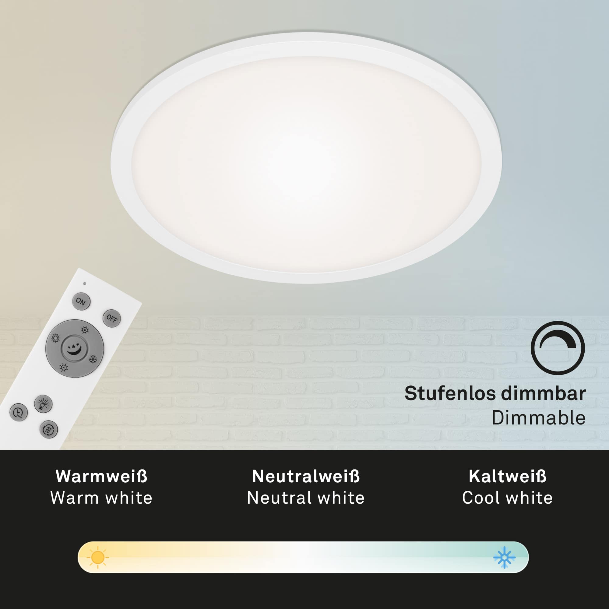 CCT LED Panel weiß LED Funktion2