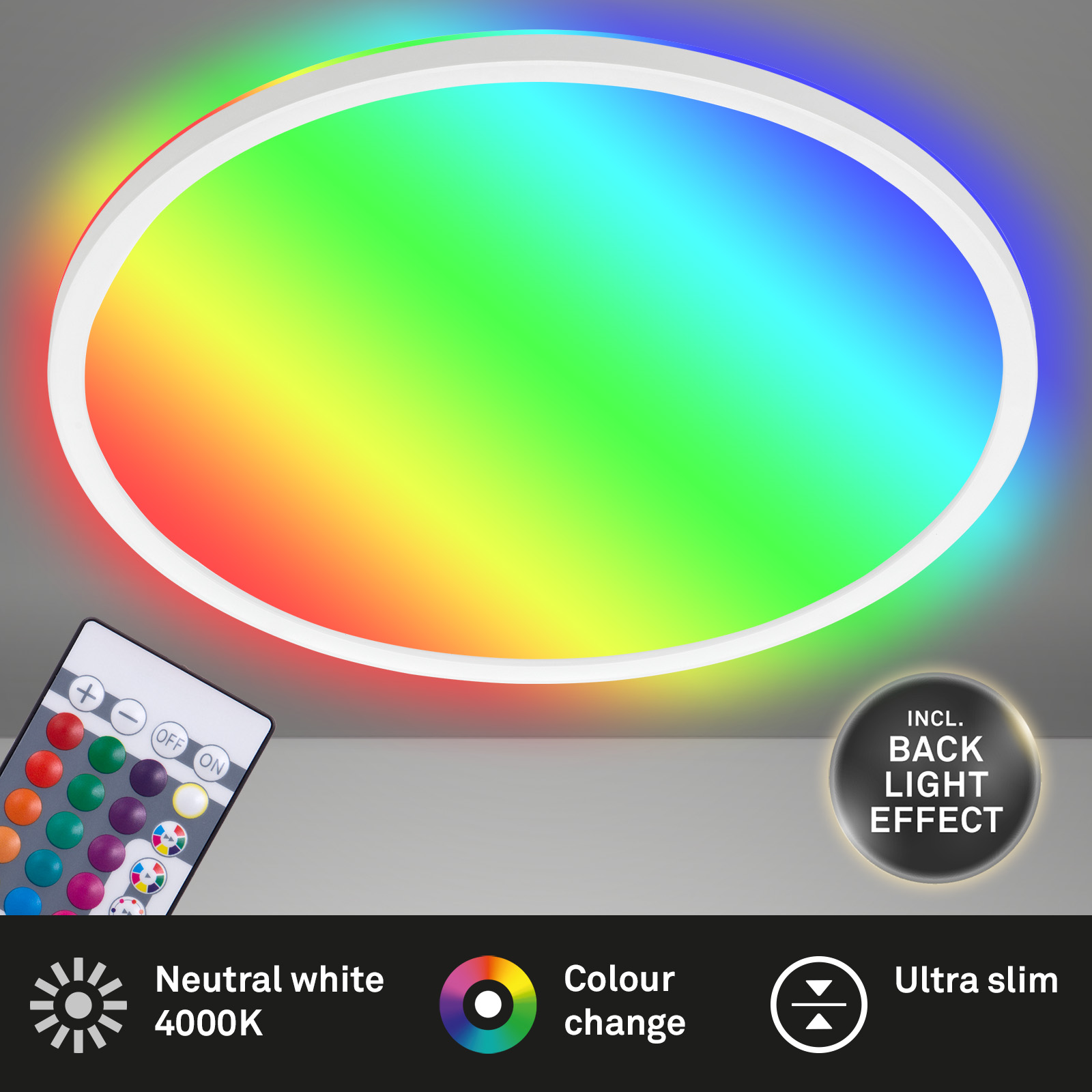 LED Panel RGB Ultraflach weiß Titelbild