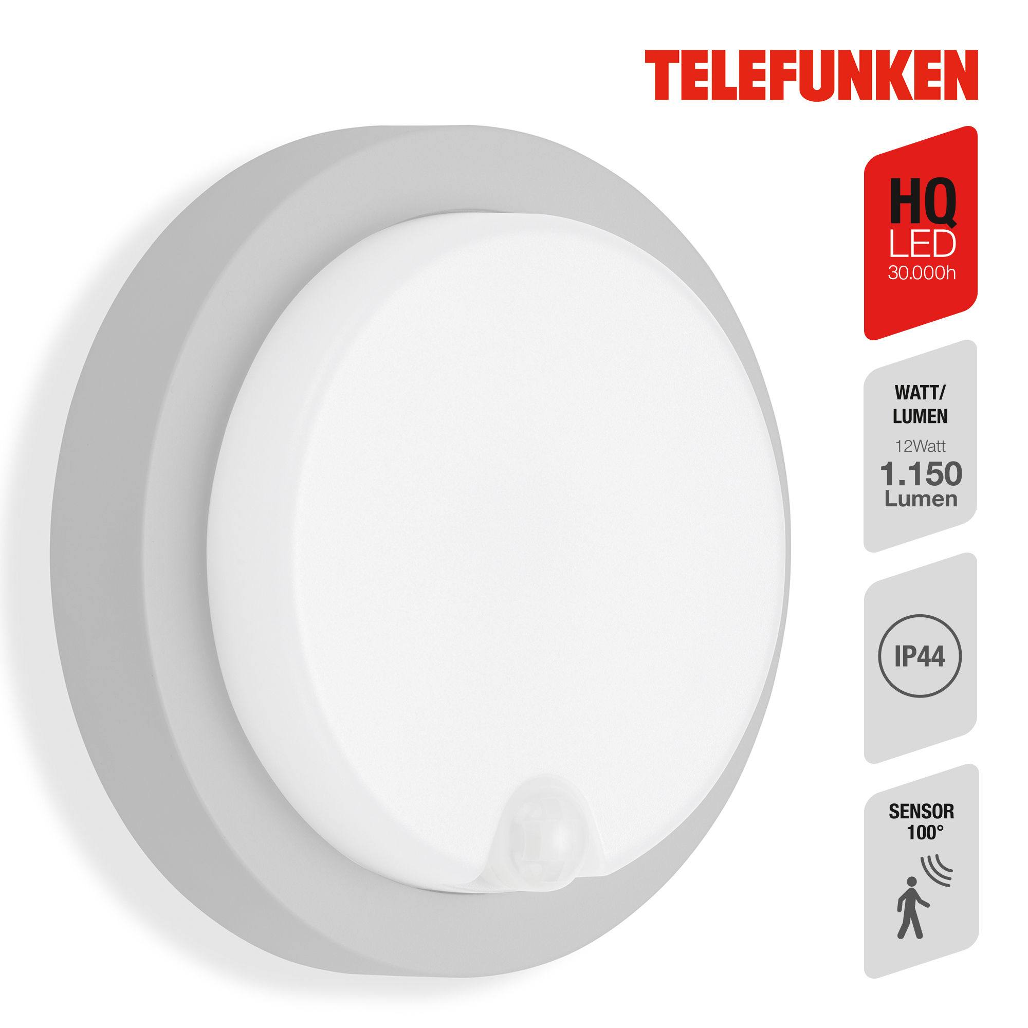 LED Außenleuchte Sensor silber LED-Platine Titelbild