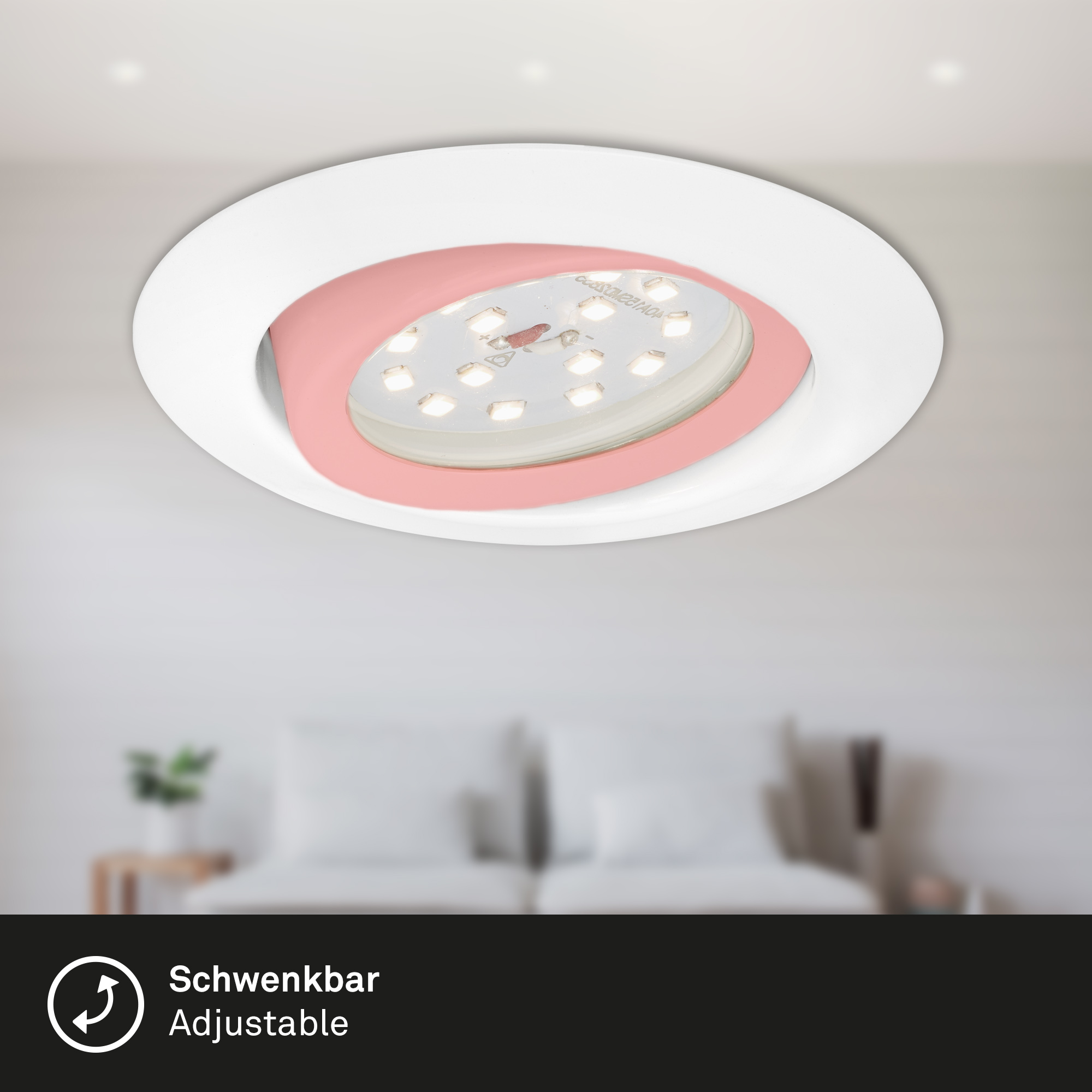 LED Einbauleuchten3er-Set weiß 3xLED Funktion