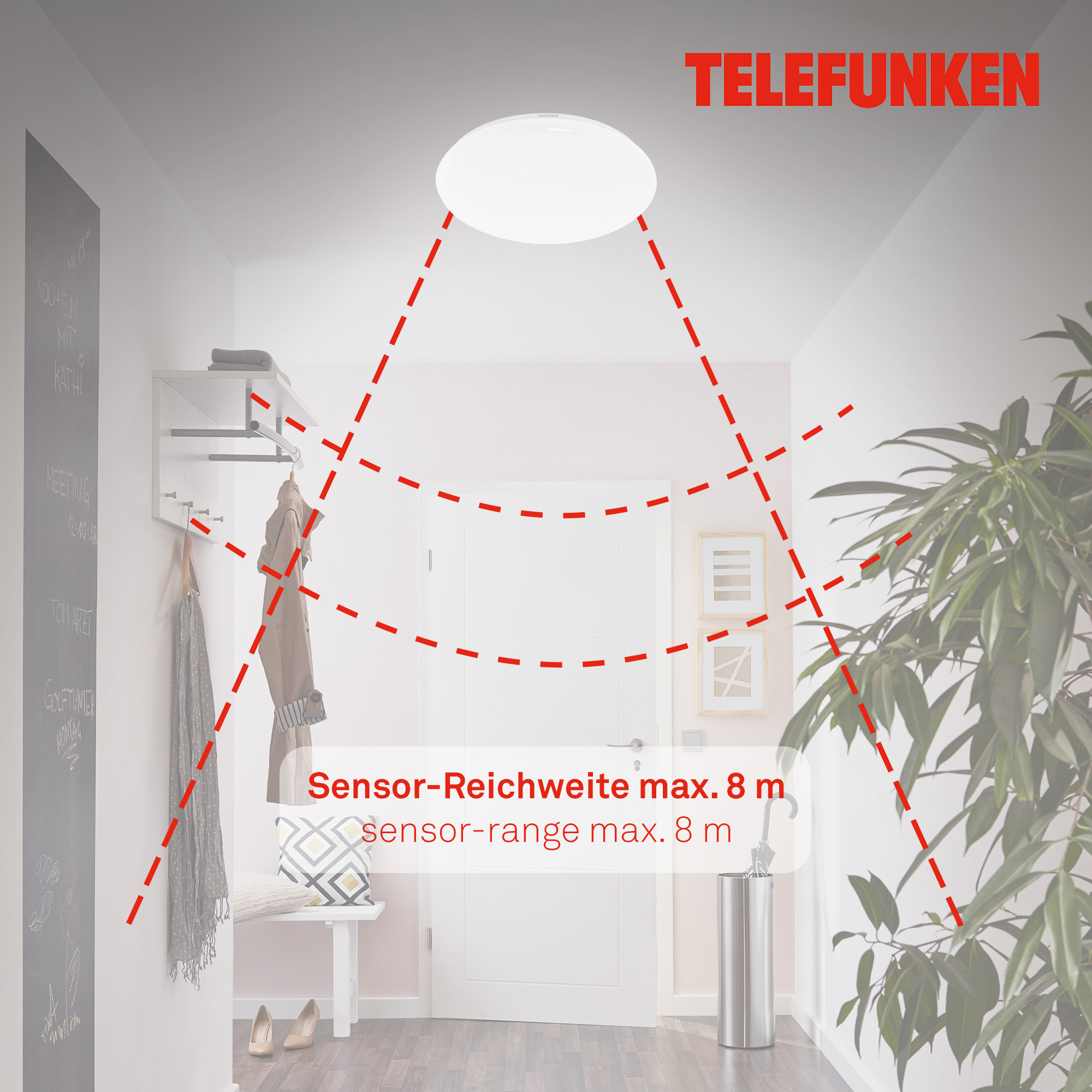 TELEFUNKEN LED Deckenleuchte Weiß