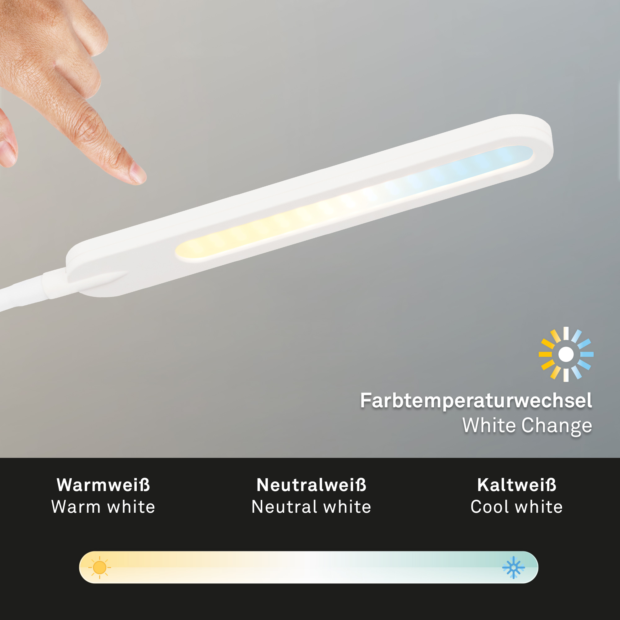 CCT LED Tischleuchte weiß LED Funktion