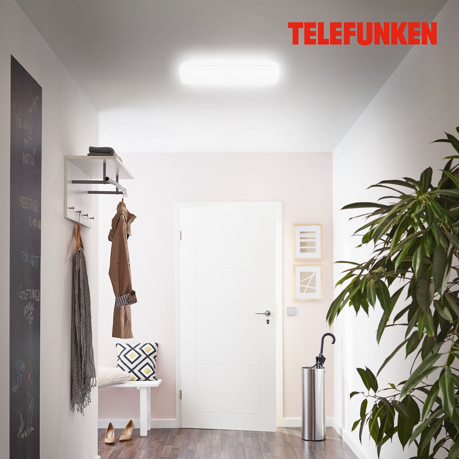 LED Deckenleuchte weiß 1xLED-Platine Milieu1