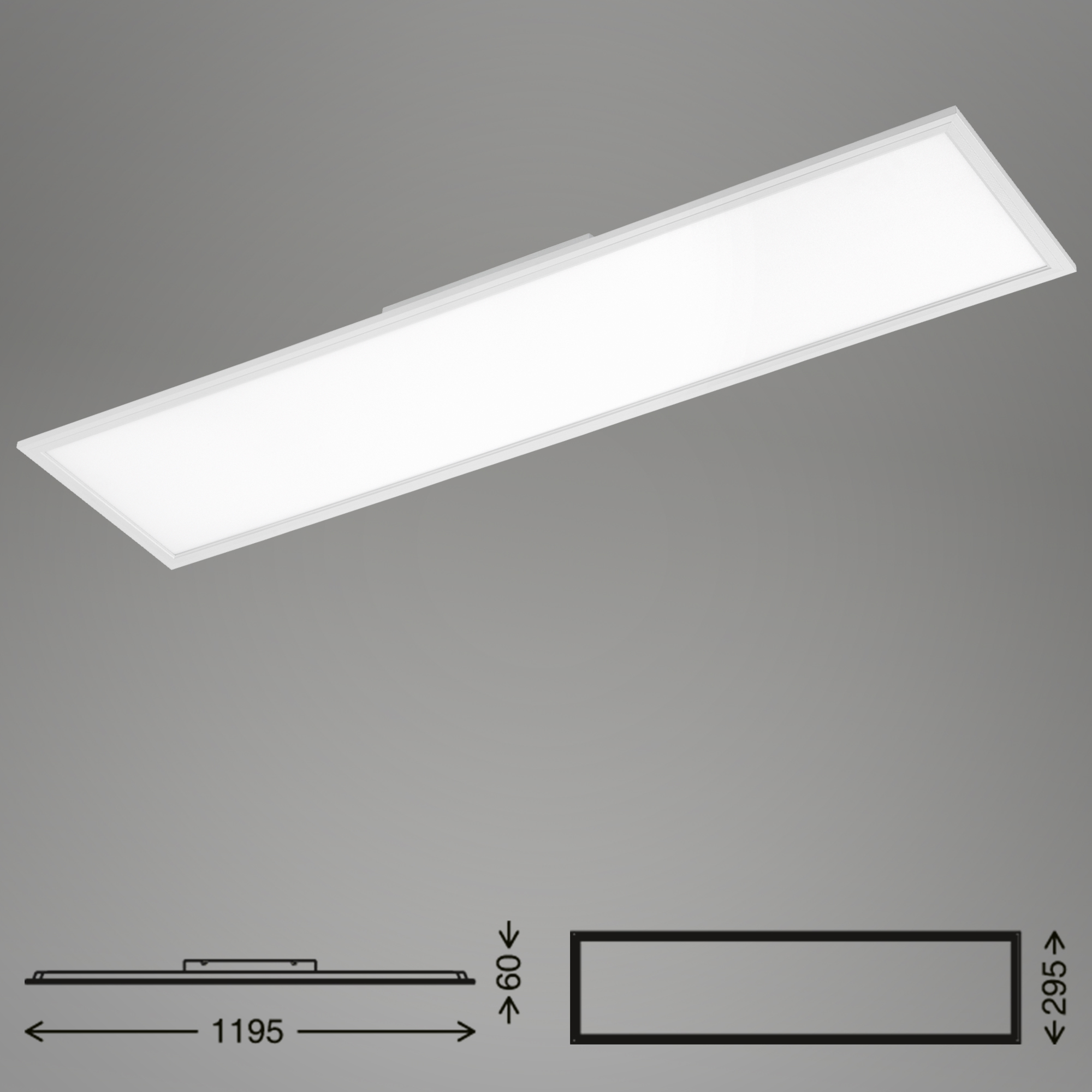 Ultraflaches LED Panel weiß LED Maßzeichnung