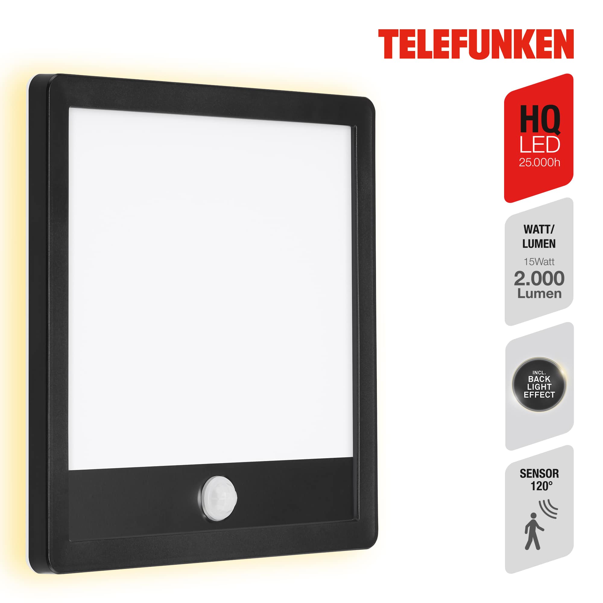 LED Außenleuchte Sensor schwarz LED-Platine1 Titelbild