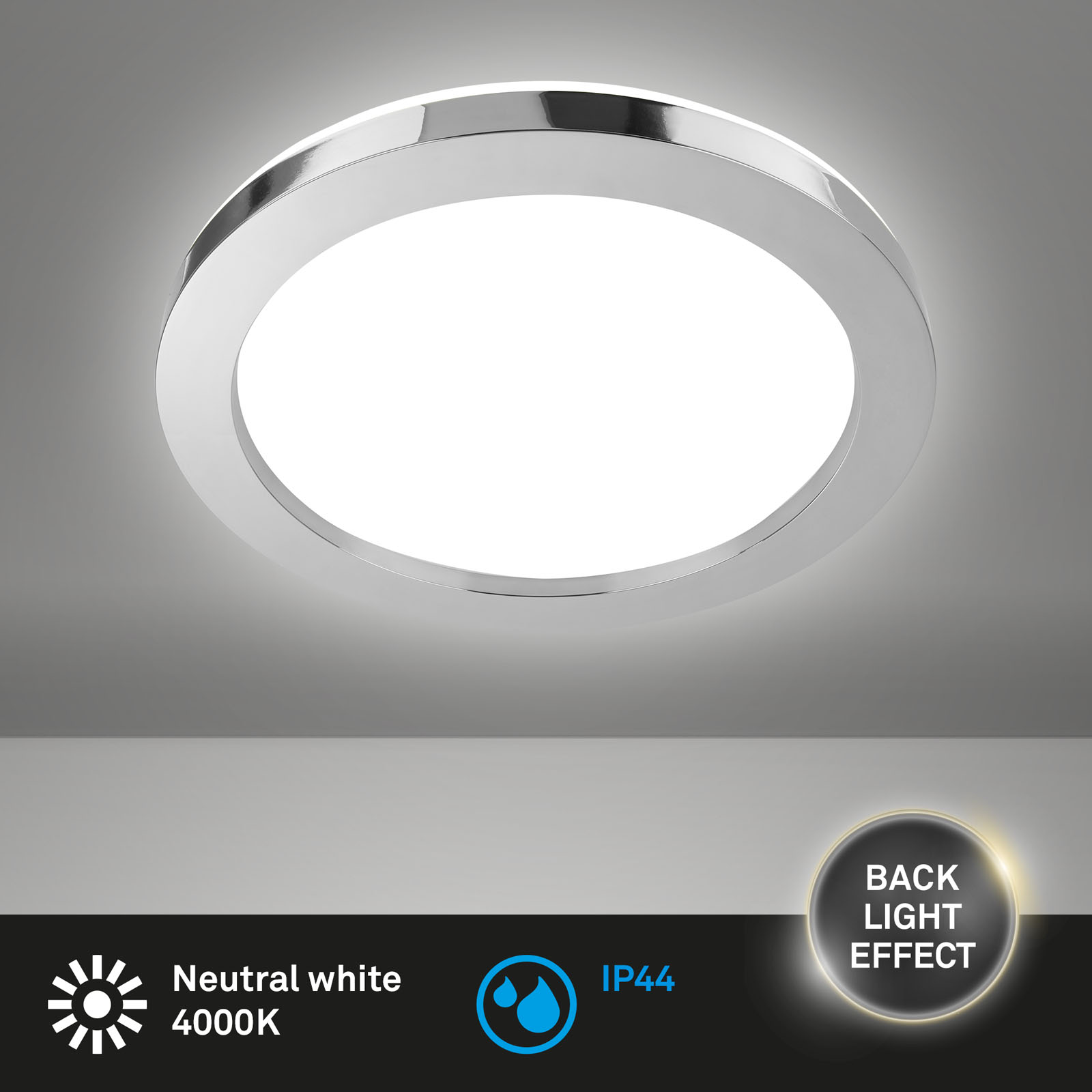 Bad Deckenleuchte chrom IP44 LED-Platine Titelbild