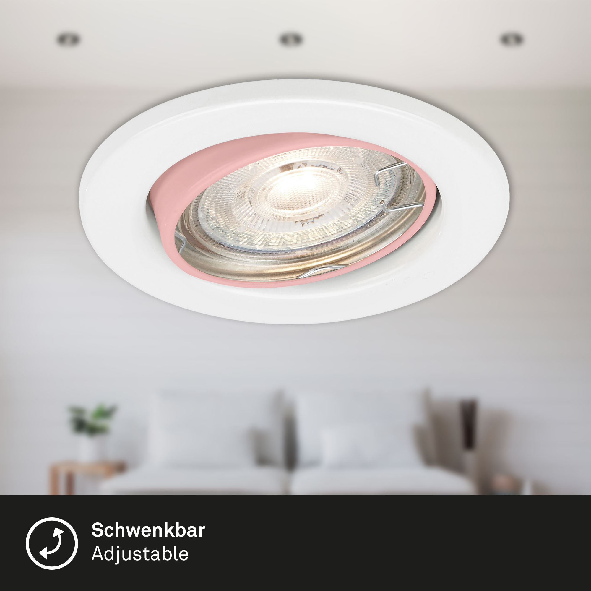 LED Einbauleuchten weiß 3er-Set GU10 Freisteller2