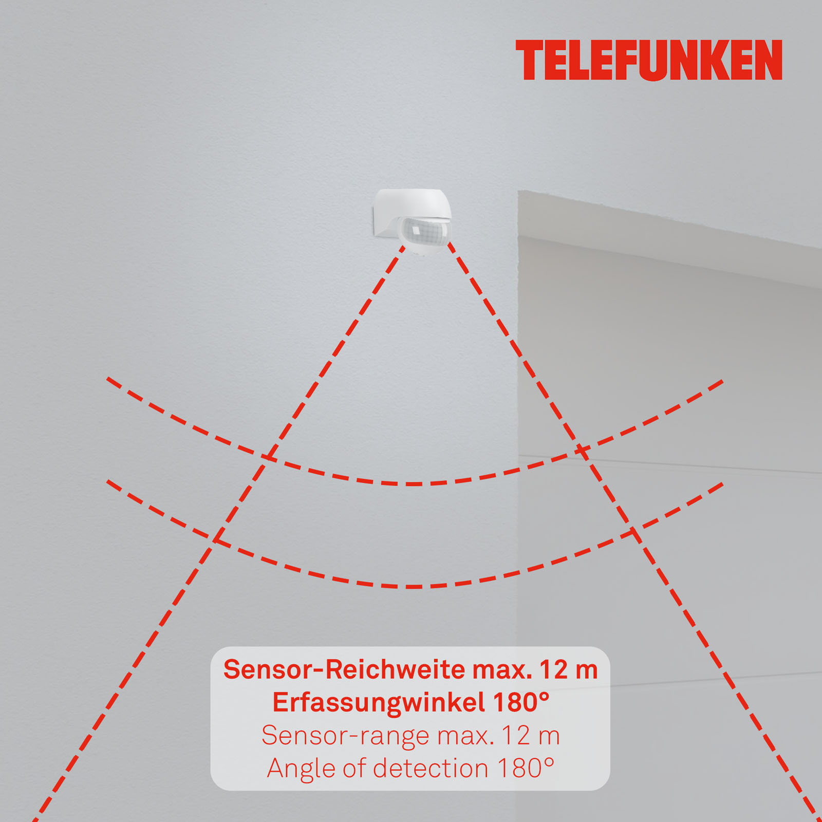 Bewegungsmelder weiß Funktion