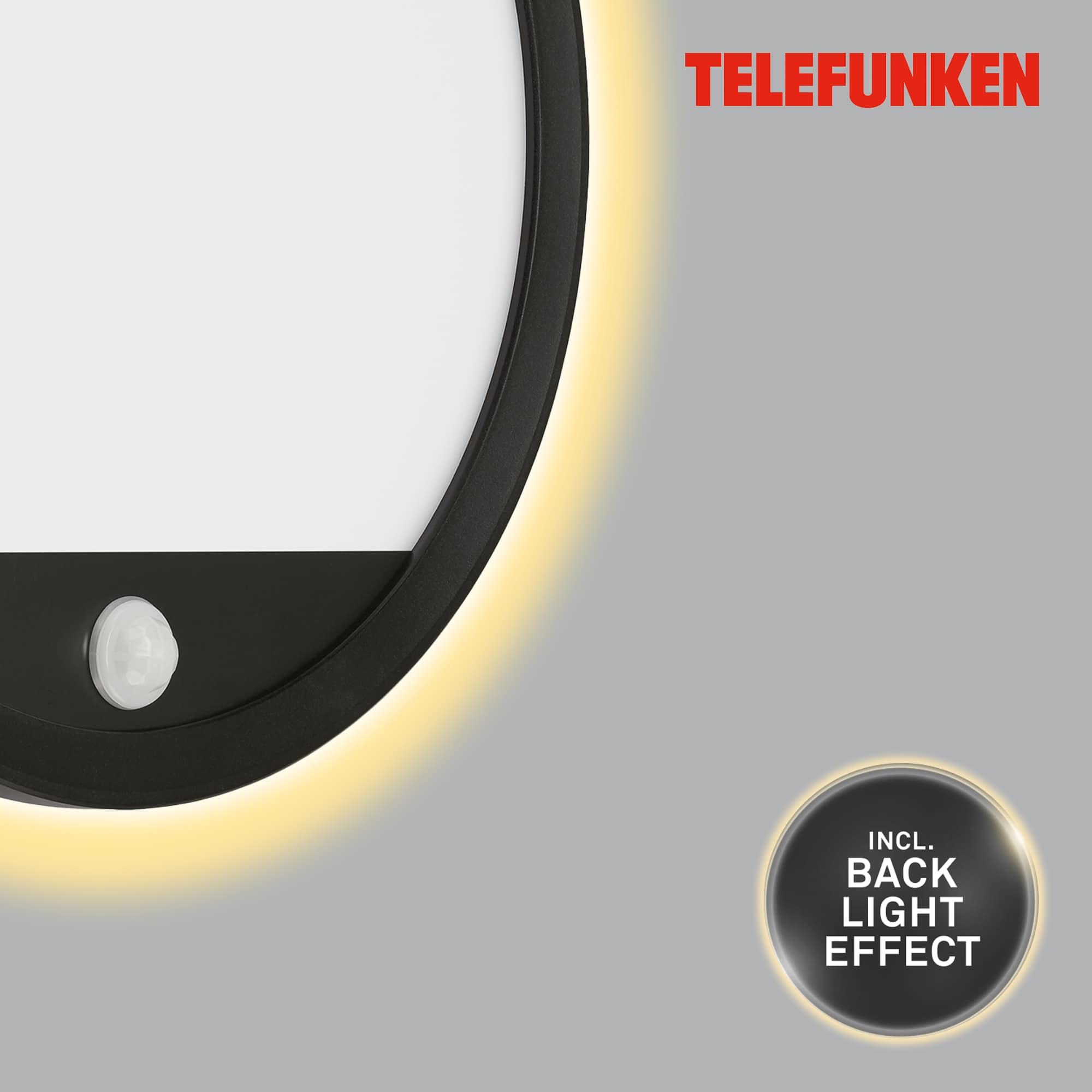 TELEFUNKEN LED Außenwandleuchte Schwarz