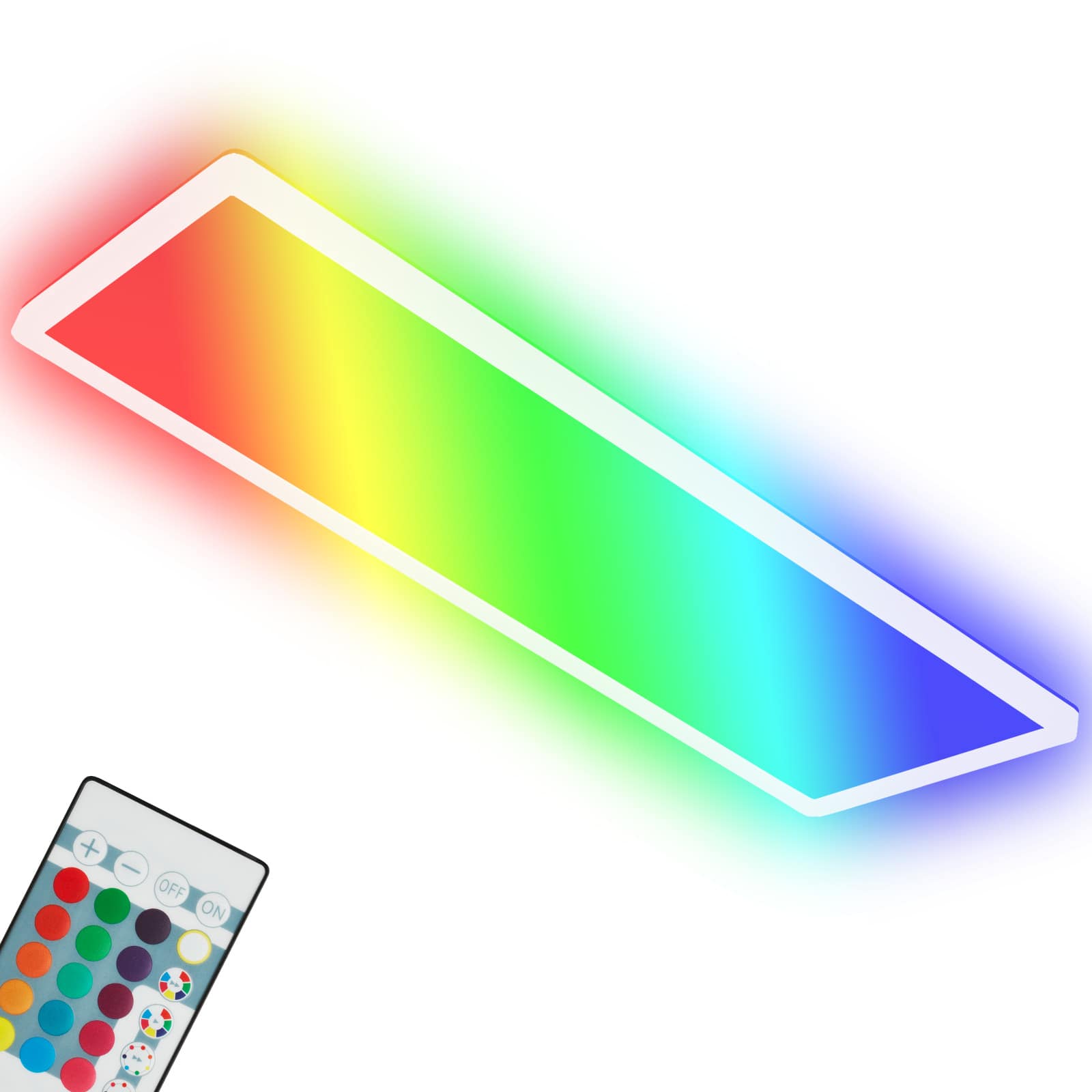 Ultraflaches CCT RGB LED Panel weiß Freisteller