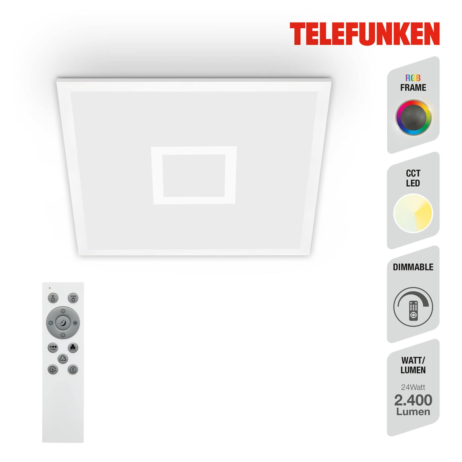 CCT LED Panel RGB Centerlight weiß 1xLED Funktion