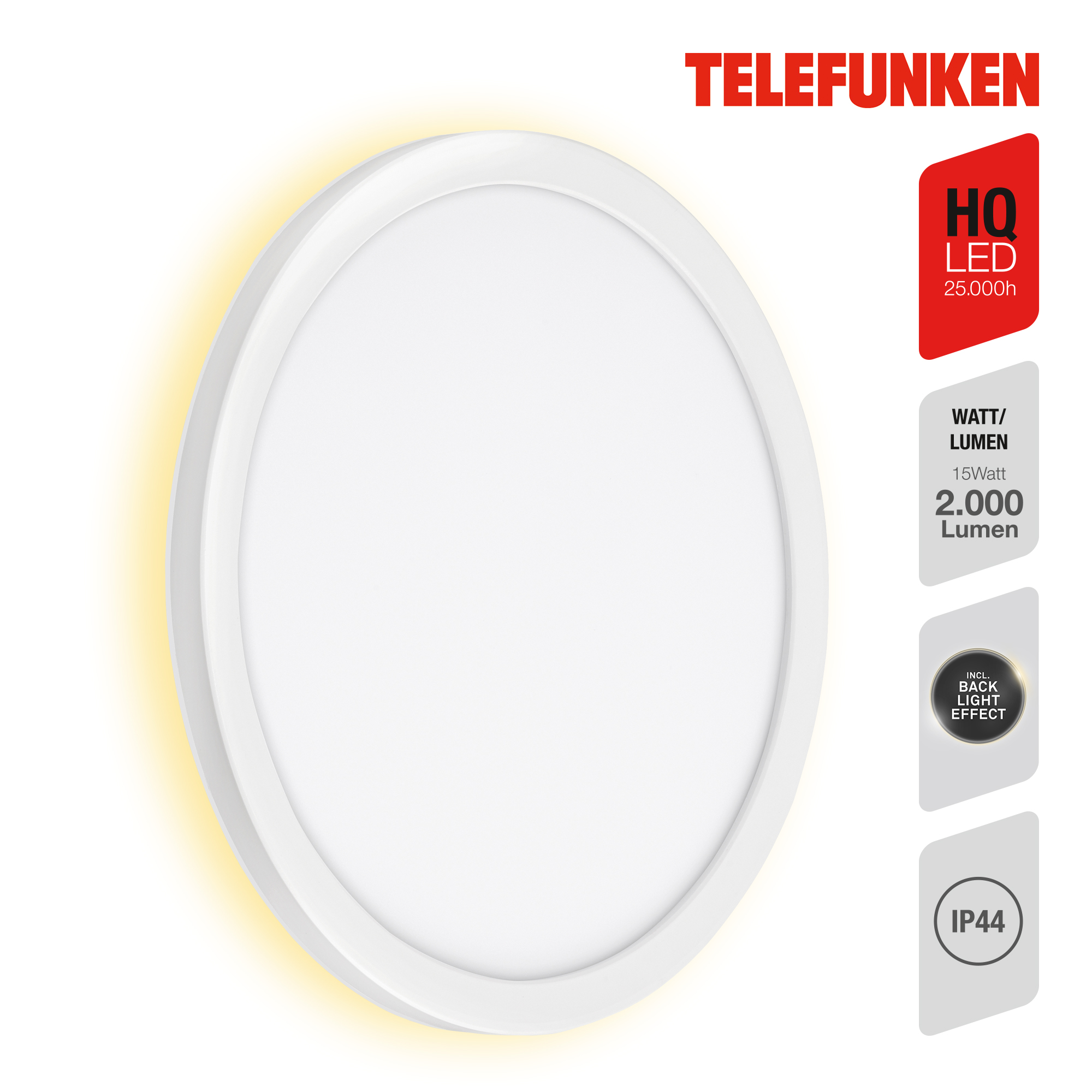 TELEFUNKEN LED Außenwandleuchte Weiß