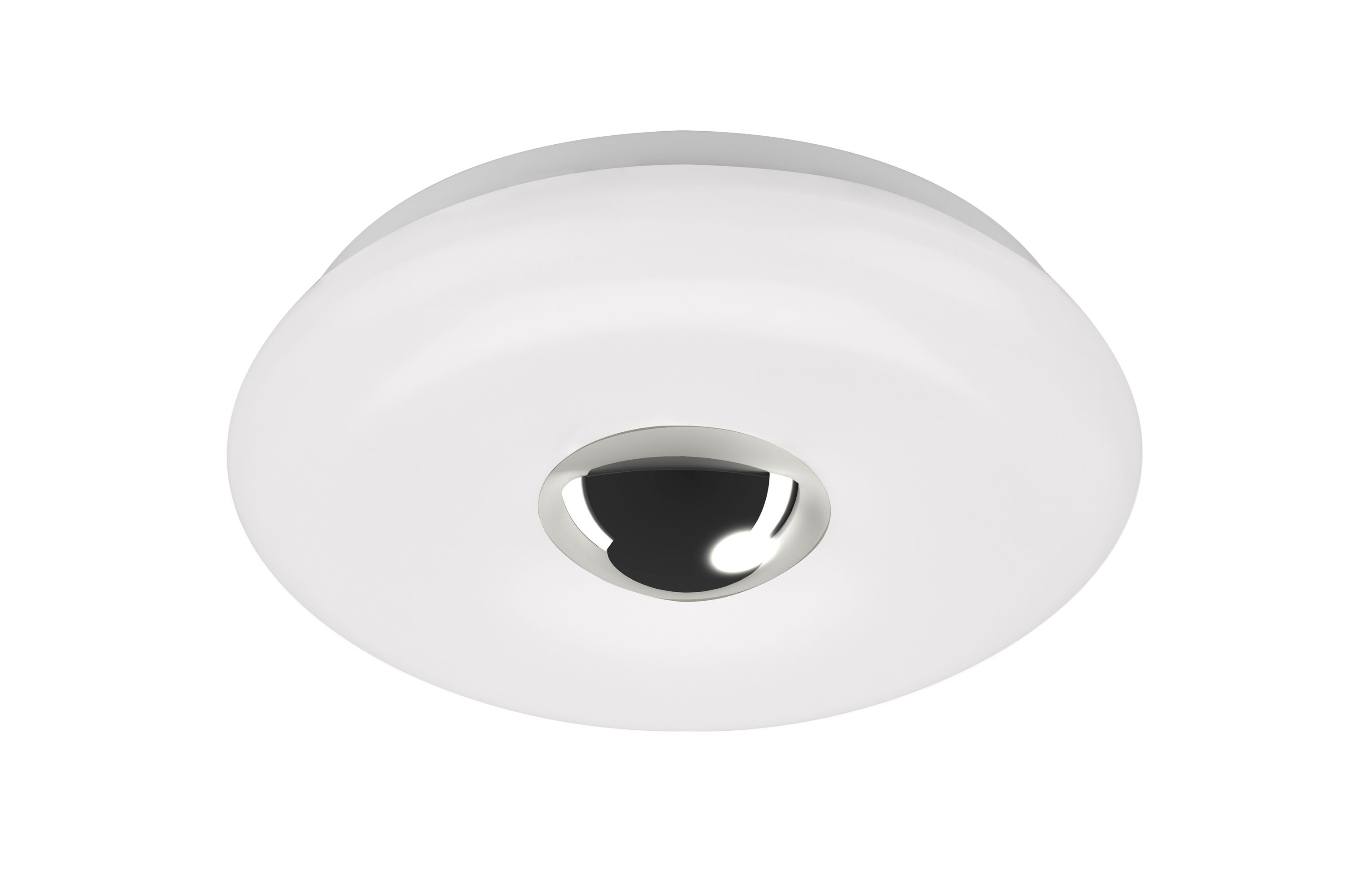 LED Deckenleuchte, Ø 29 cm, LED-Platine, 12 W, 1200 lm, weiß-chrom