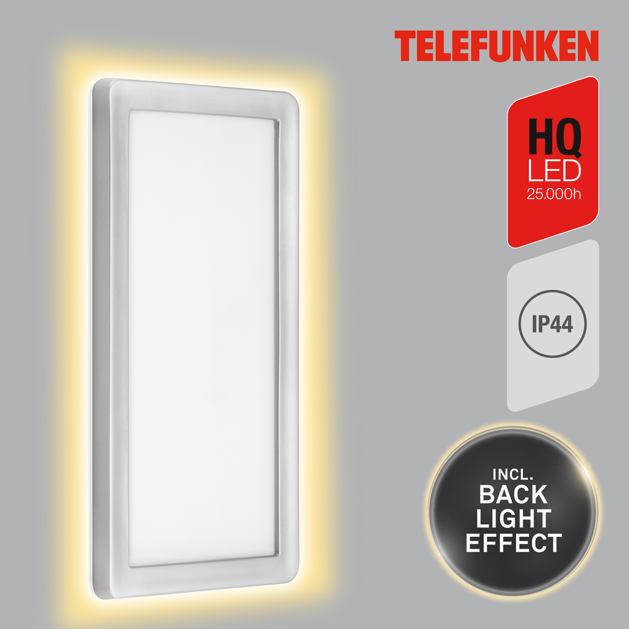 LED Außenleuchte silber 1xLED-Platine Funktion