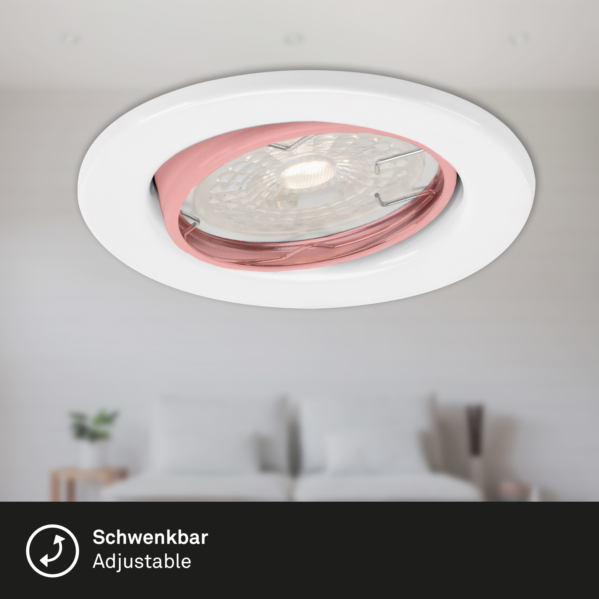 LED Einbauleuchten weiß 3er-Set Funktion