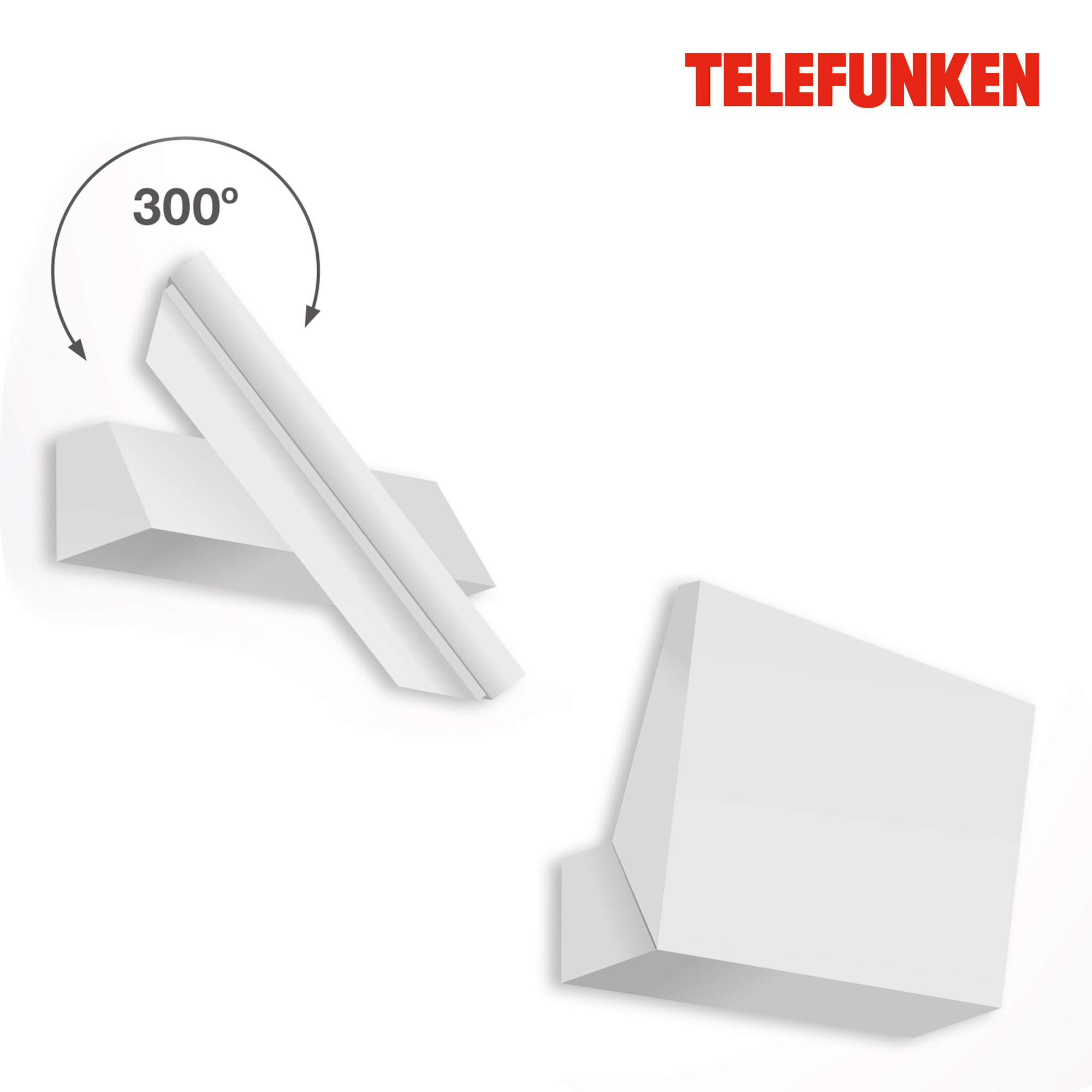 TELEFUNKEN LED Außenwandleuchte Weiß