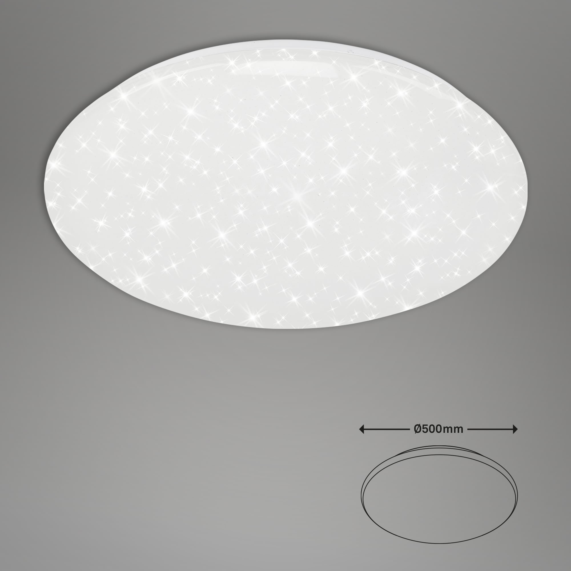 LED Deckenleuchte, Weiß 50 SMART W, 42 cm,