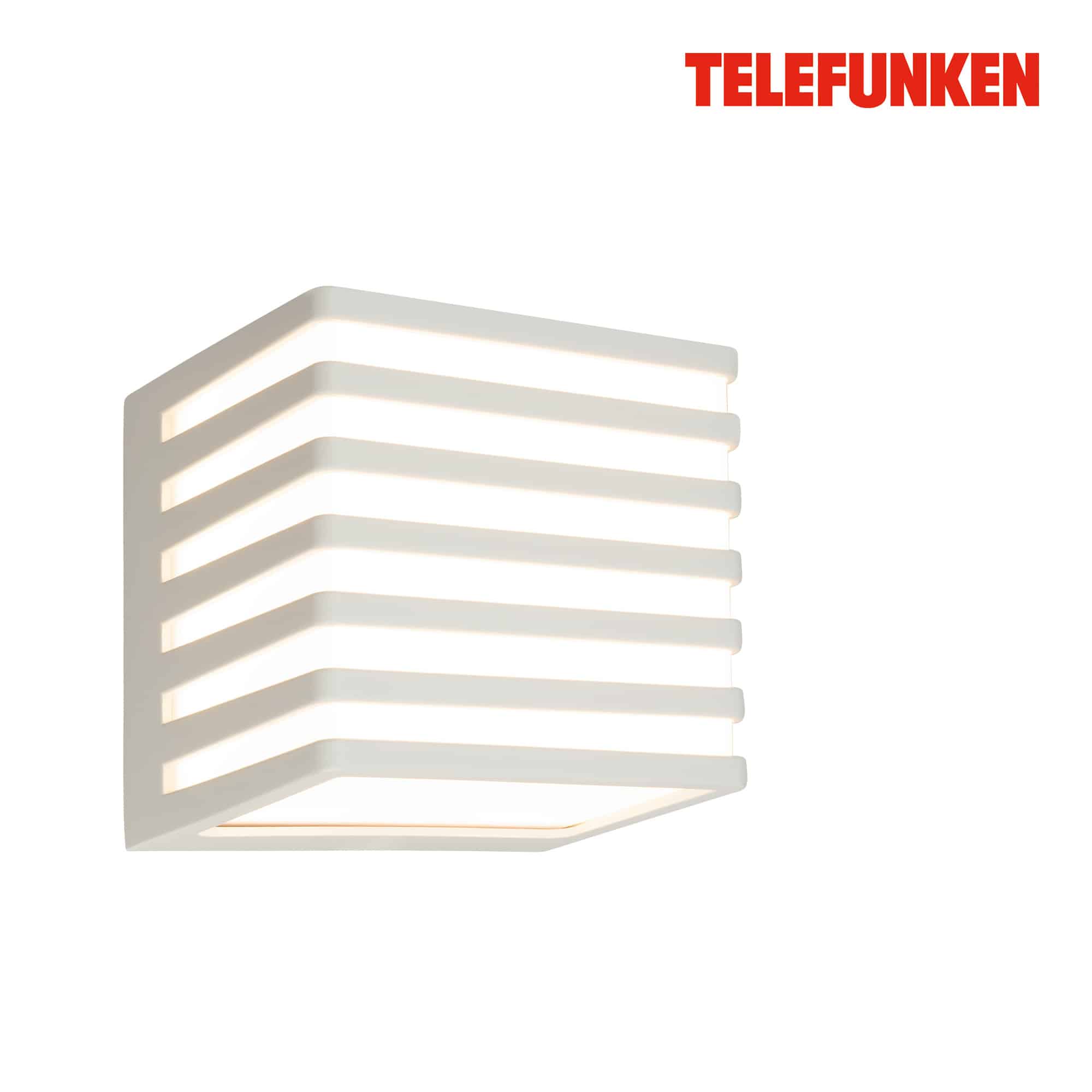 Telefunken Lampada da parete a LED, protezione dagli spruzzi d'acqua e dalla polvere, On/Off