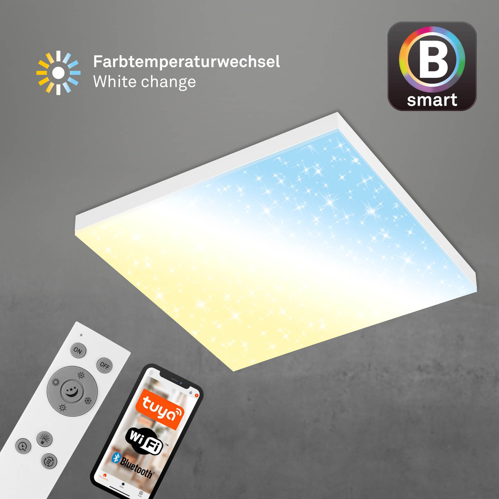 Sternenhimmel CCT LED Panel Weiß Smart Home