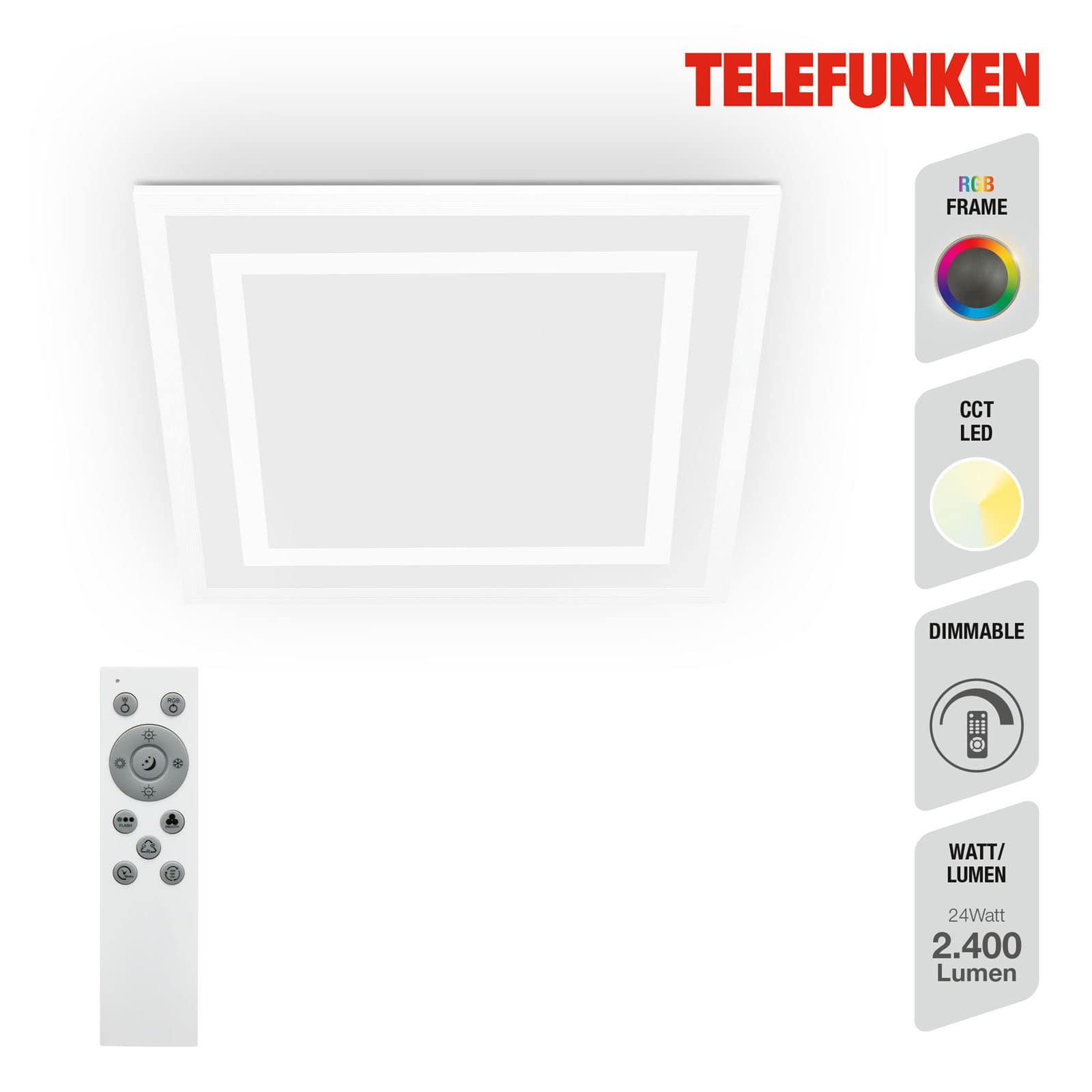 CCT LED Panel RGB Framelight weiß 1xLED Funktion