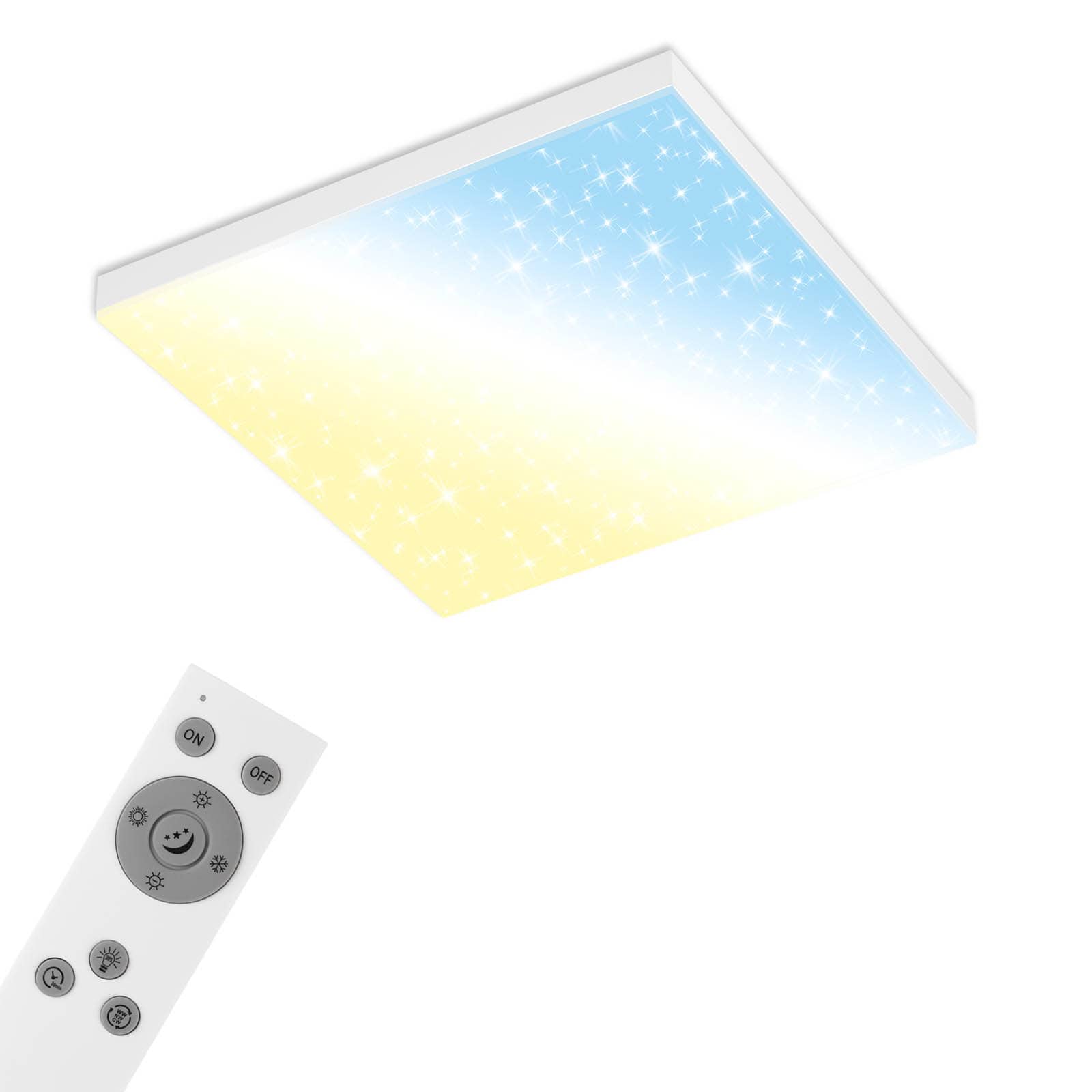 B smart WiFi + Bluetooth Frameless Rahmenloses CCT LED Panel mit Sternenhimmeleffekt Titelbild