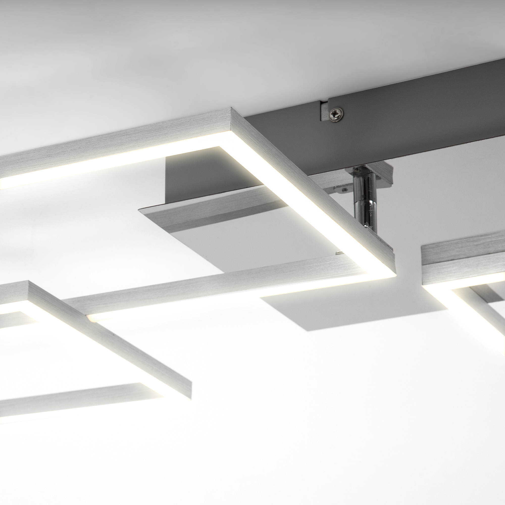 FRAMELED Decken- und Wandleuchte-drehbar chrom-alu LED Detail1