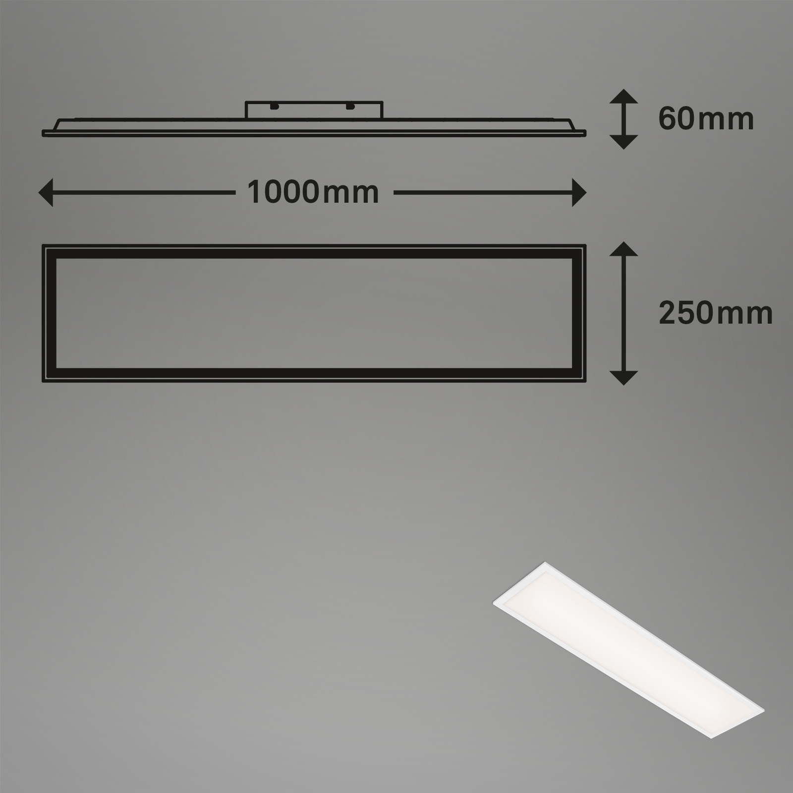 LED Panel Ultraflach weiß