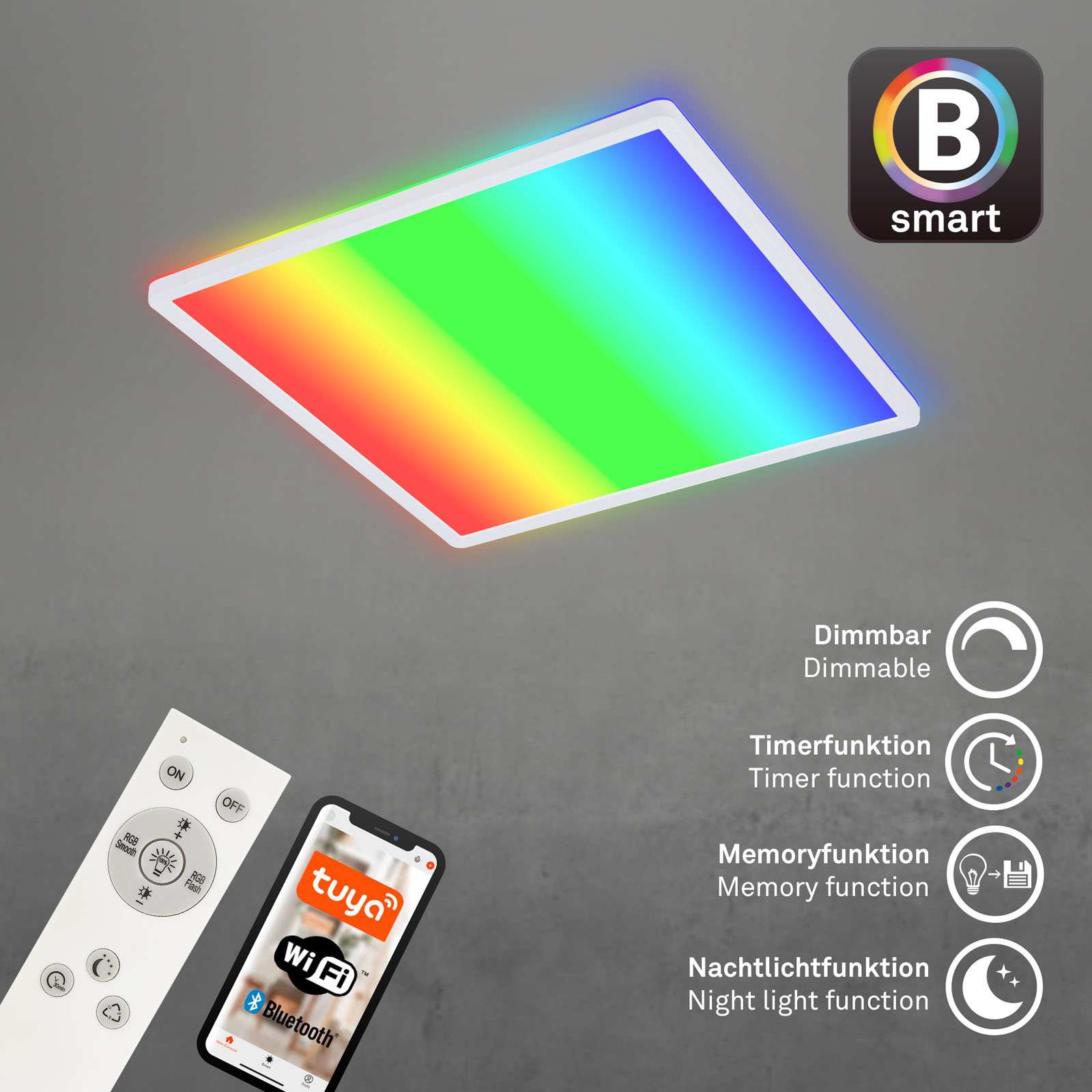 B smart RGB/W-LED Panel weiß