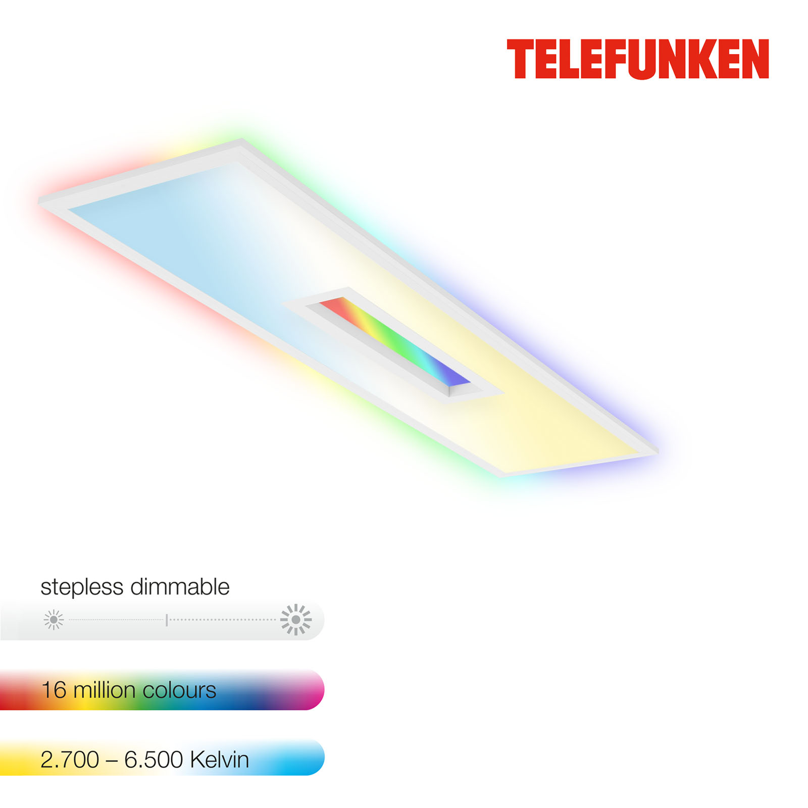 TELEFUNKEN CCT LED Panel weiß