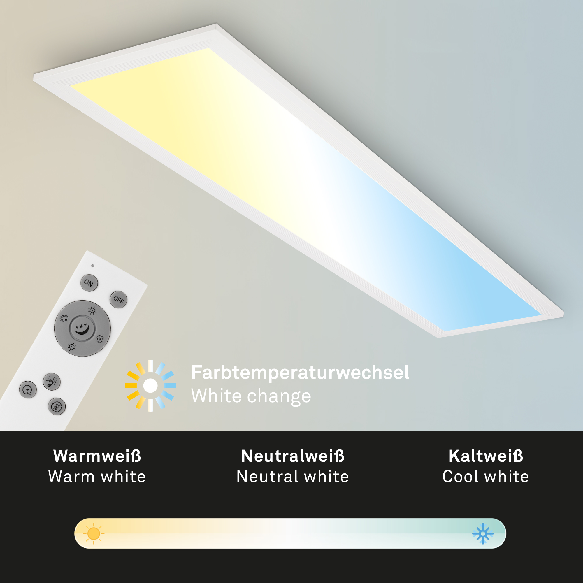 LED Panel 78 cm weiß Funktion