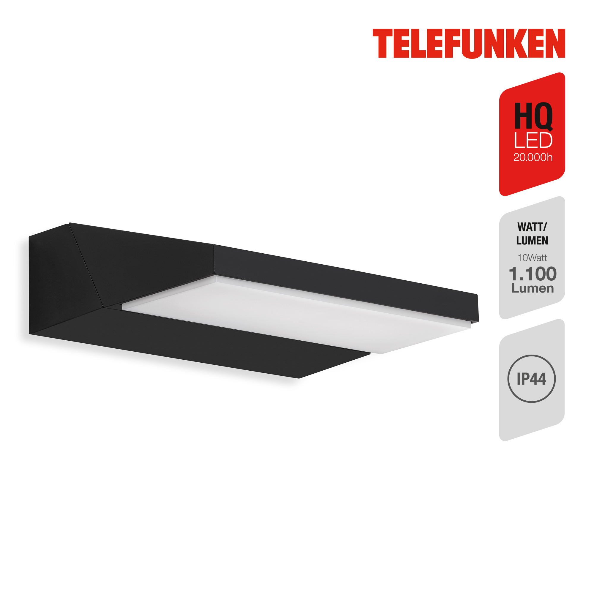 LED Außenwandleuchte schwarz LED-Platine Titelbild