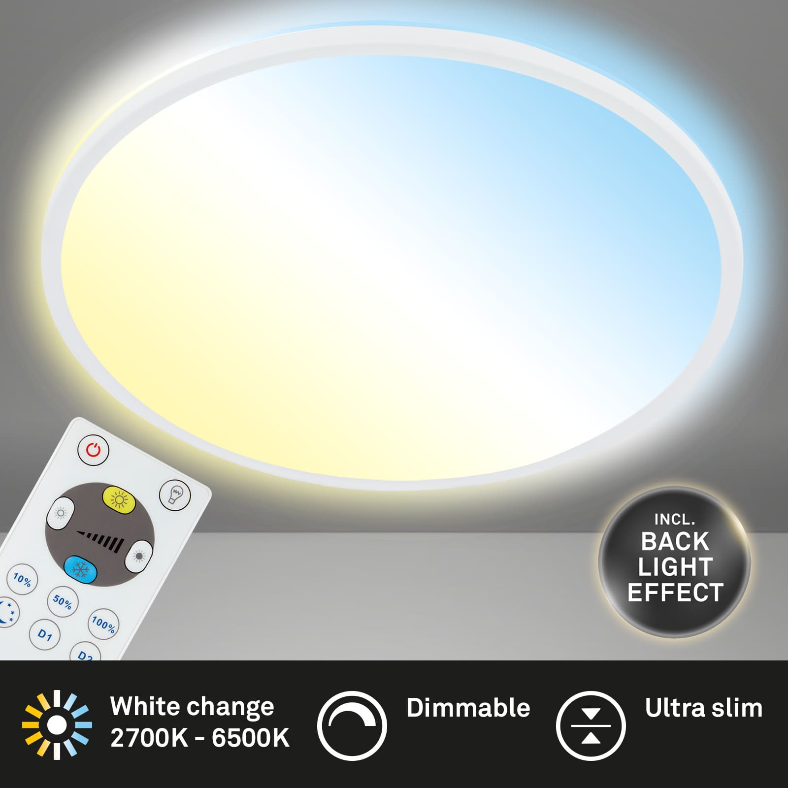 CCT LED Panel Ultraflach weiß Titelbild