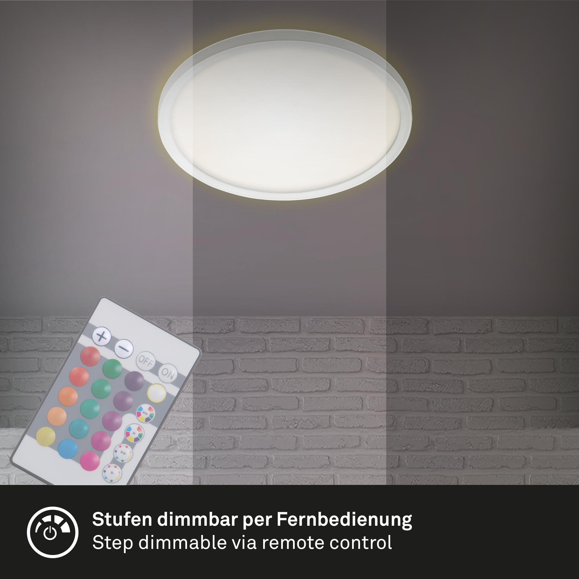 LED Panel RGB Ultraflach weiß Dimmfunktion