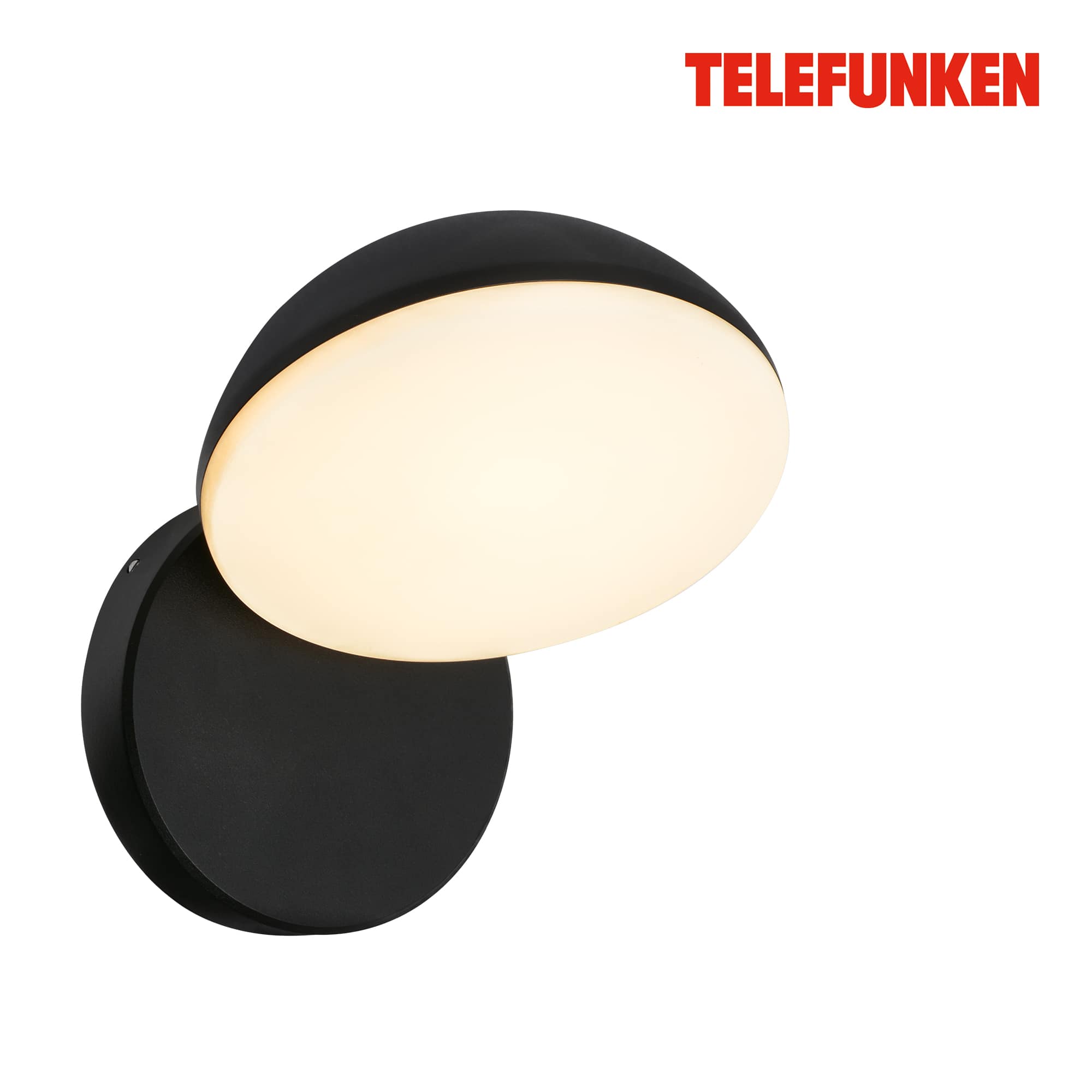 Lampada da parete Telefunken LED, protezione dagli spruzzi e dalla polvere, On/Off