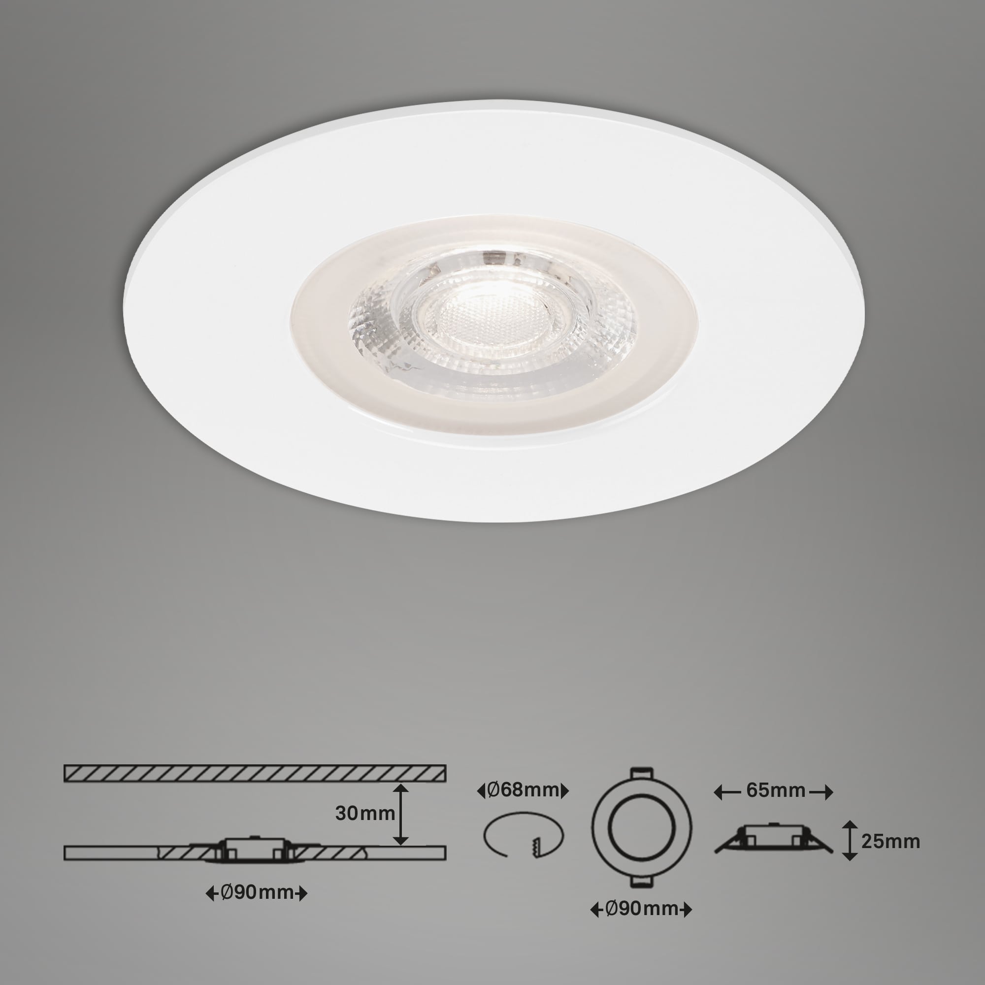 LED Spot Encastrable Ø 9 cm 5W 460lm blanc