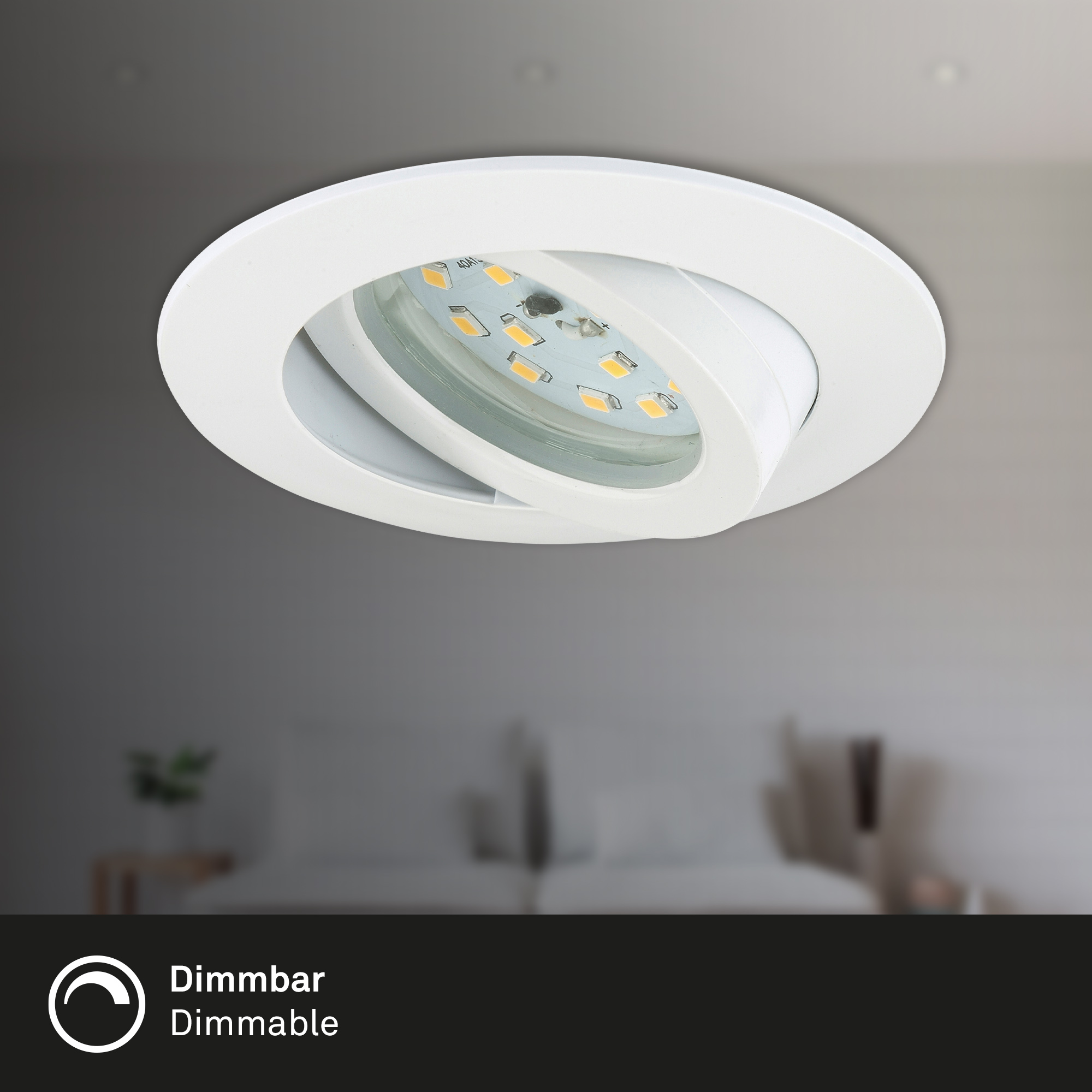 LED Einbauleuchten weiß 3er-Set 3xLED-Modul Funktion2